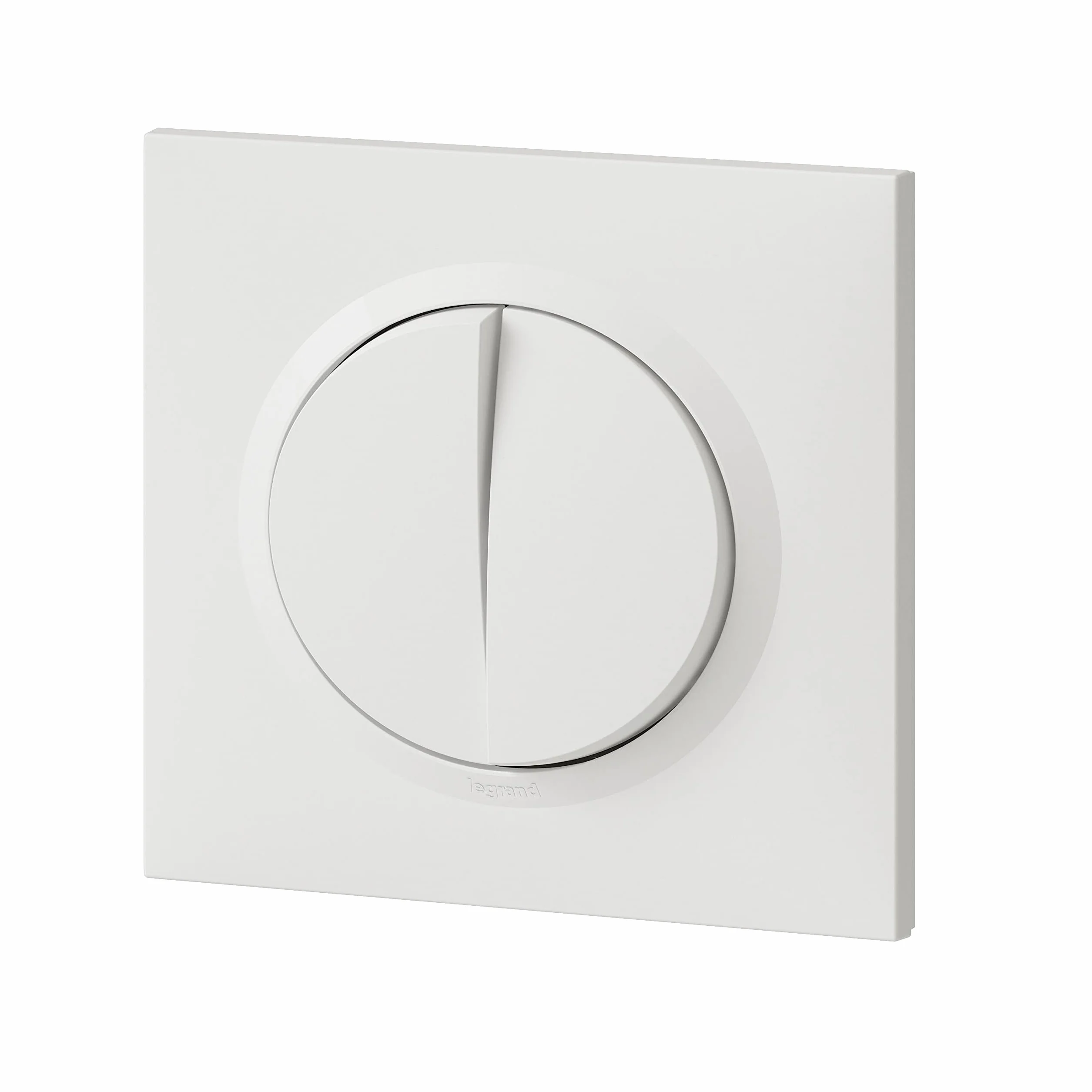 Legrand Dooxie Interrupteur double 2 voies 10A 230V plaque carrée blanche