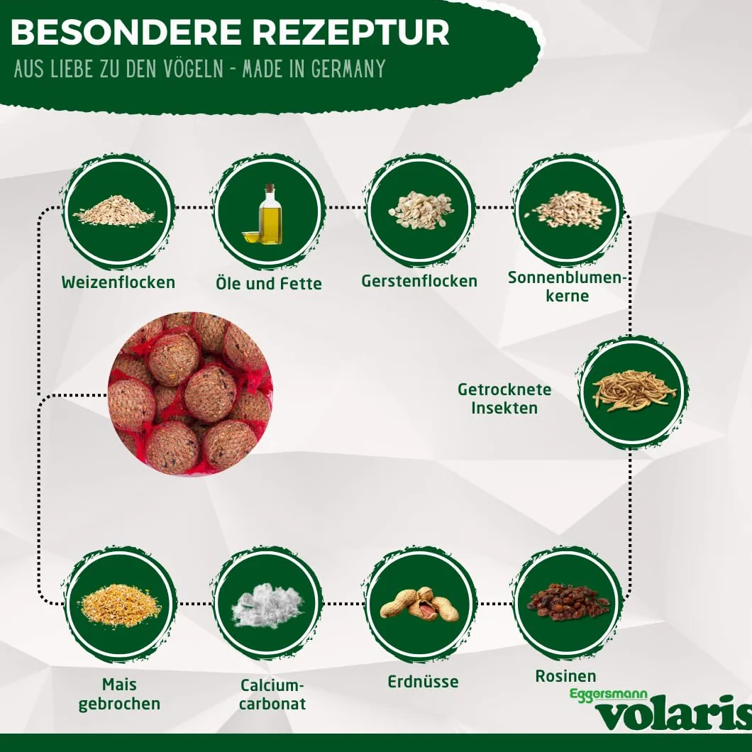 Eggersmann Boule de Graisse Oiseaux 18 kg - Alimentation pour Oiseaux Sauvages