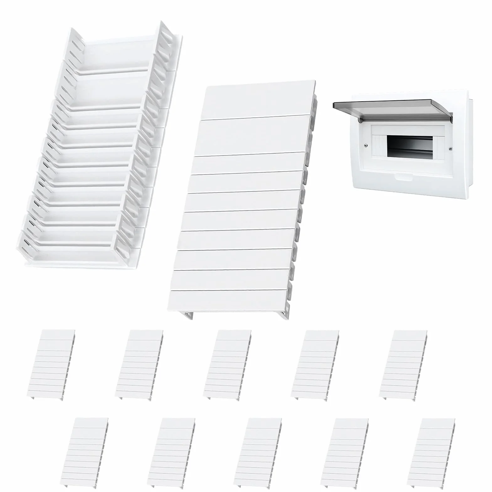 Obturateur Tableau Electrique Universel 12 Pcs Shneider Extensibles 12TE Compatibles Cache Aveugle Tableau Distribution
