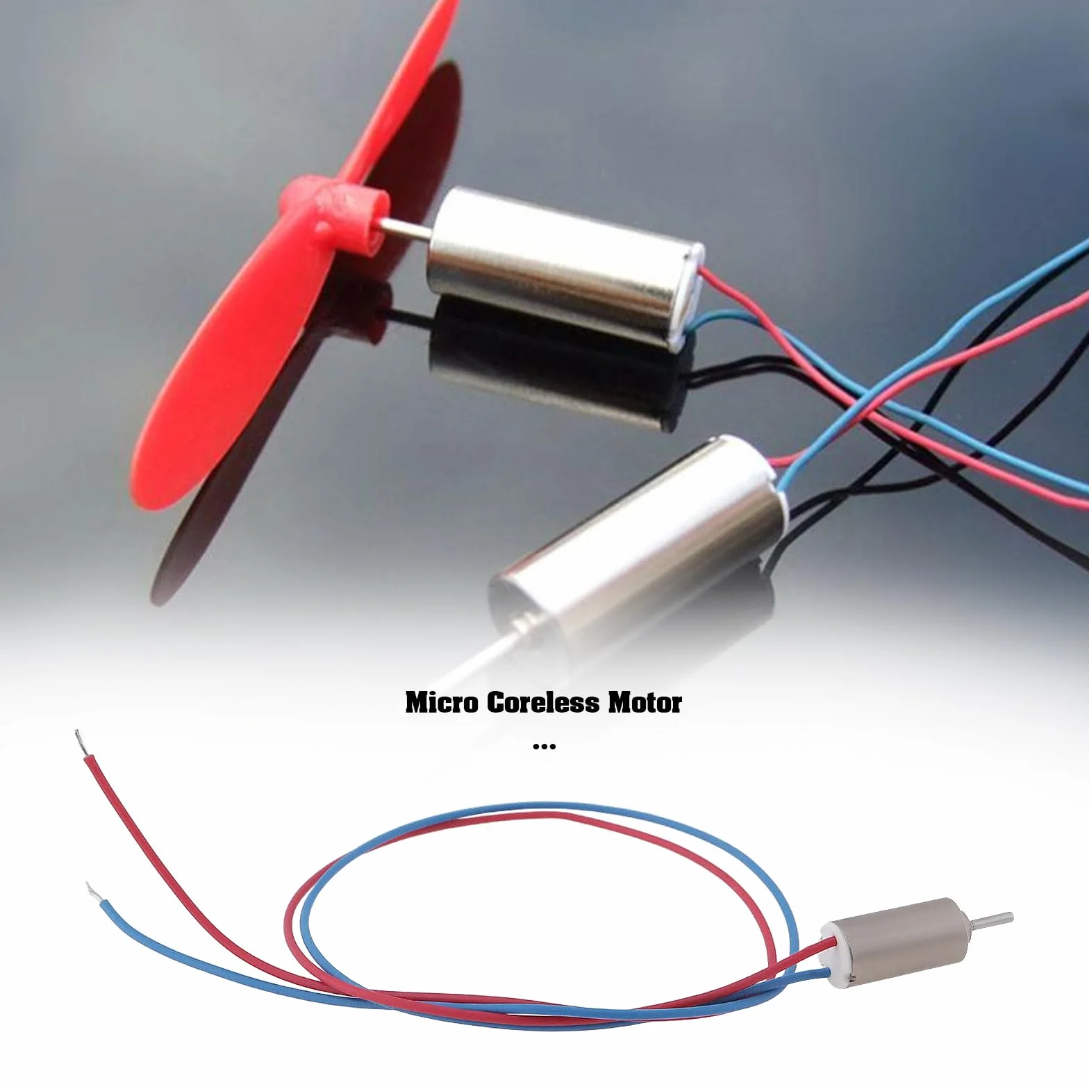 Lot de 10 micro moteurs sans noyau DC 4,5 V 0,12 A 32250 tr/min 4 x 8 mm