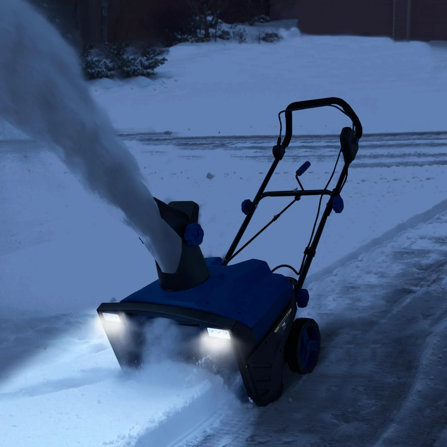 SOARS Fraise à Neige Électrique 2300W Déneigeuse avec Projecteurs LED, Largeur 50 cm, Hauteur 25 cm, Distance d'Éjection 9 m