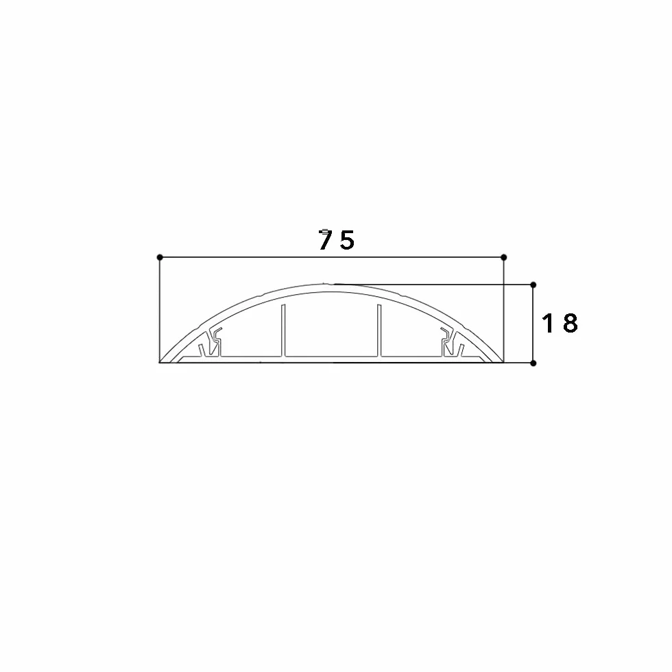 GGK Passage de Plancher 18 x 75 L. 1,5m Gris - Alimenter Bureaux Lampes