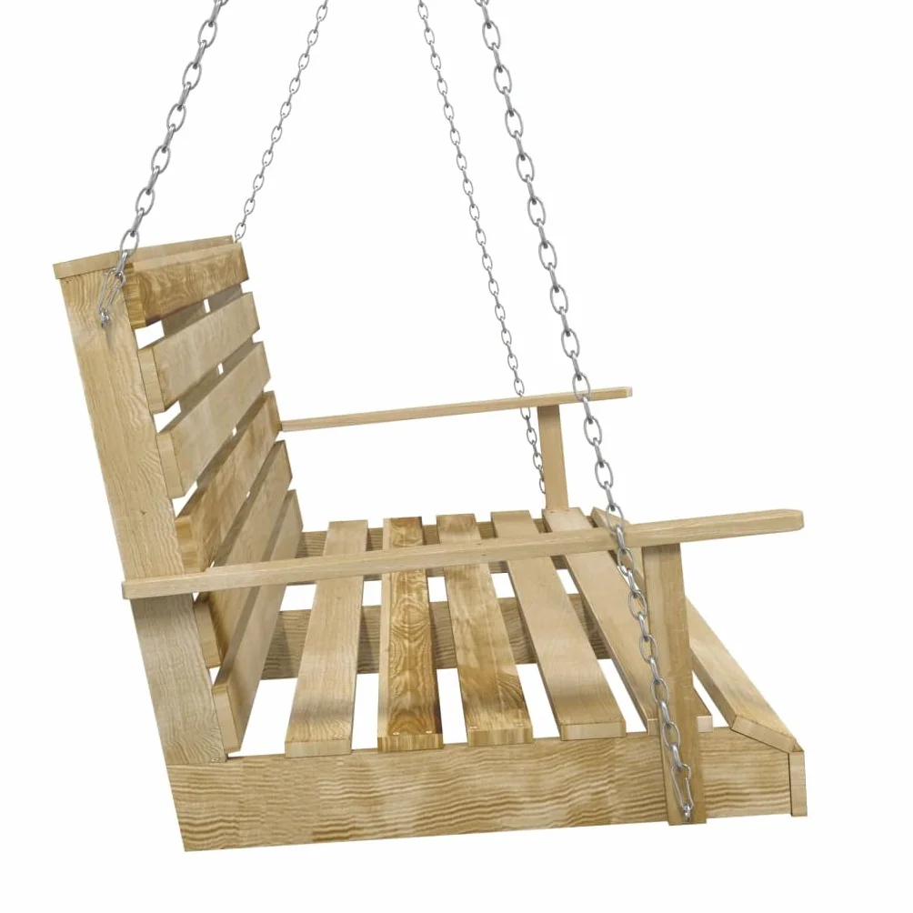 Balancelle 110 cm Bois de pin imprégné Brun 25KG