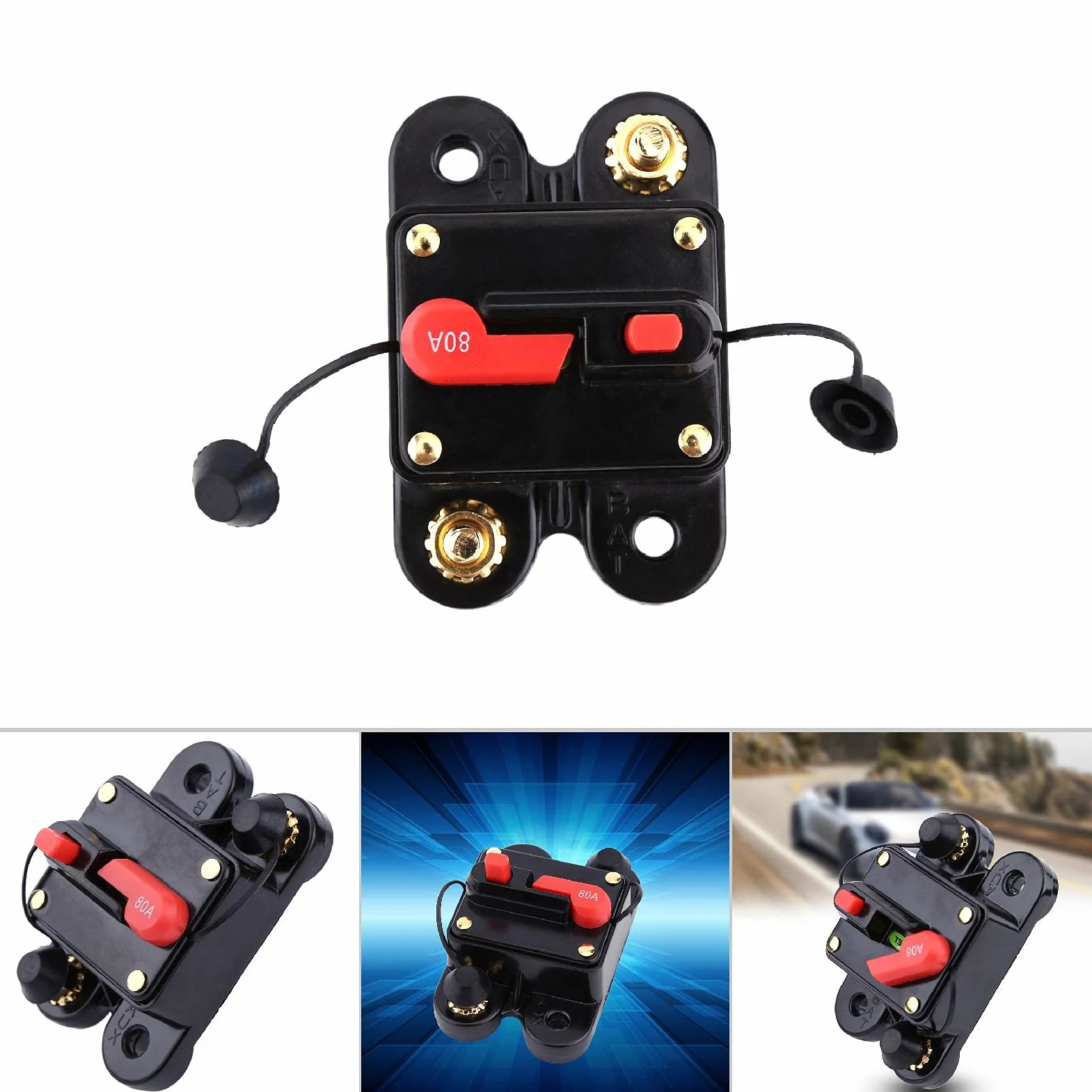 Disjoncteur à Fusible 80A 100A 150A 200A 300A, Protecteur de Commutateur en Alliage Conducteur