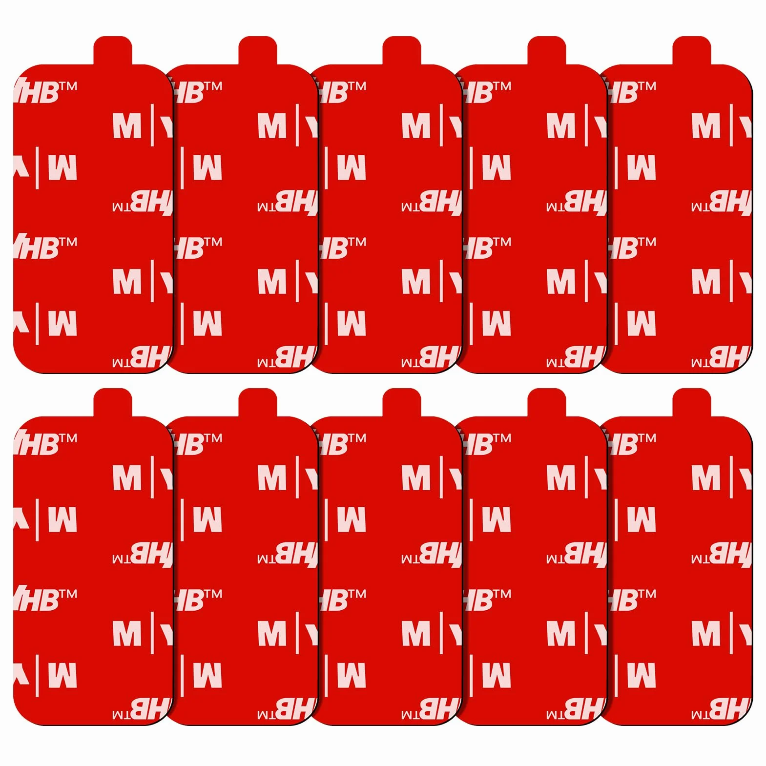 Ruban Adhésif Double Face Extra Fort 50x25mm 10pcs Étanche Résistant Températures Élevées