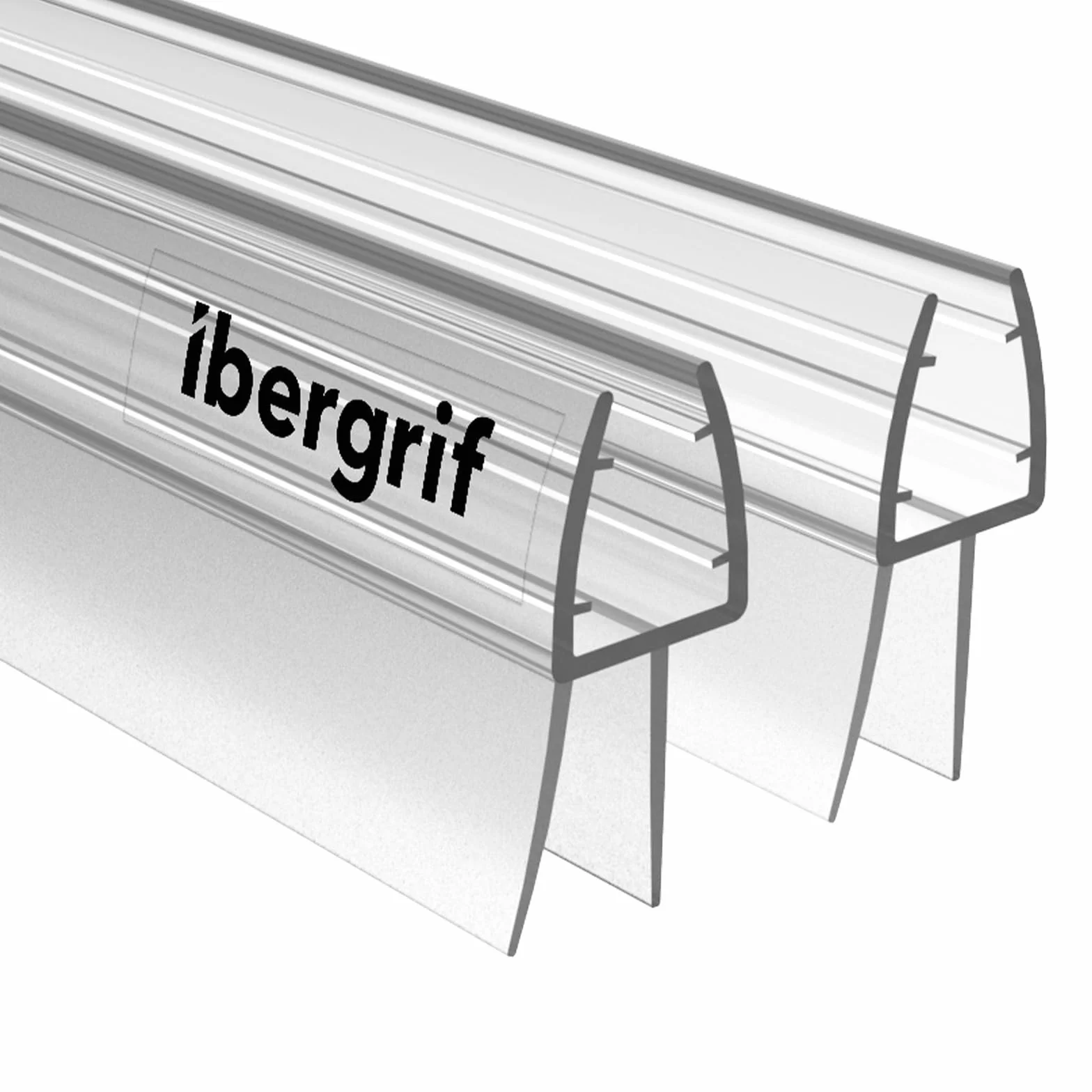 Joints d'étanchéité pour Portes de Douche en Verre 80CM, Vitre 5-8 MM, 2 Pièces, Transparent