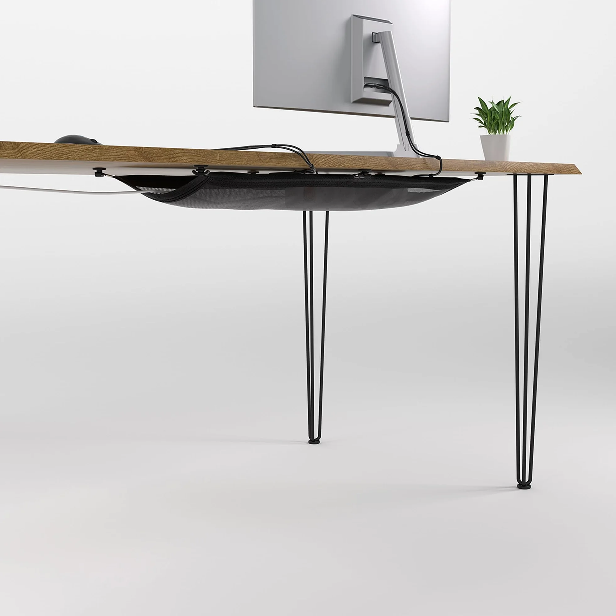 Cache câble pour bureau organisateur - Câble Net Noir