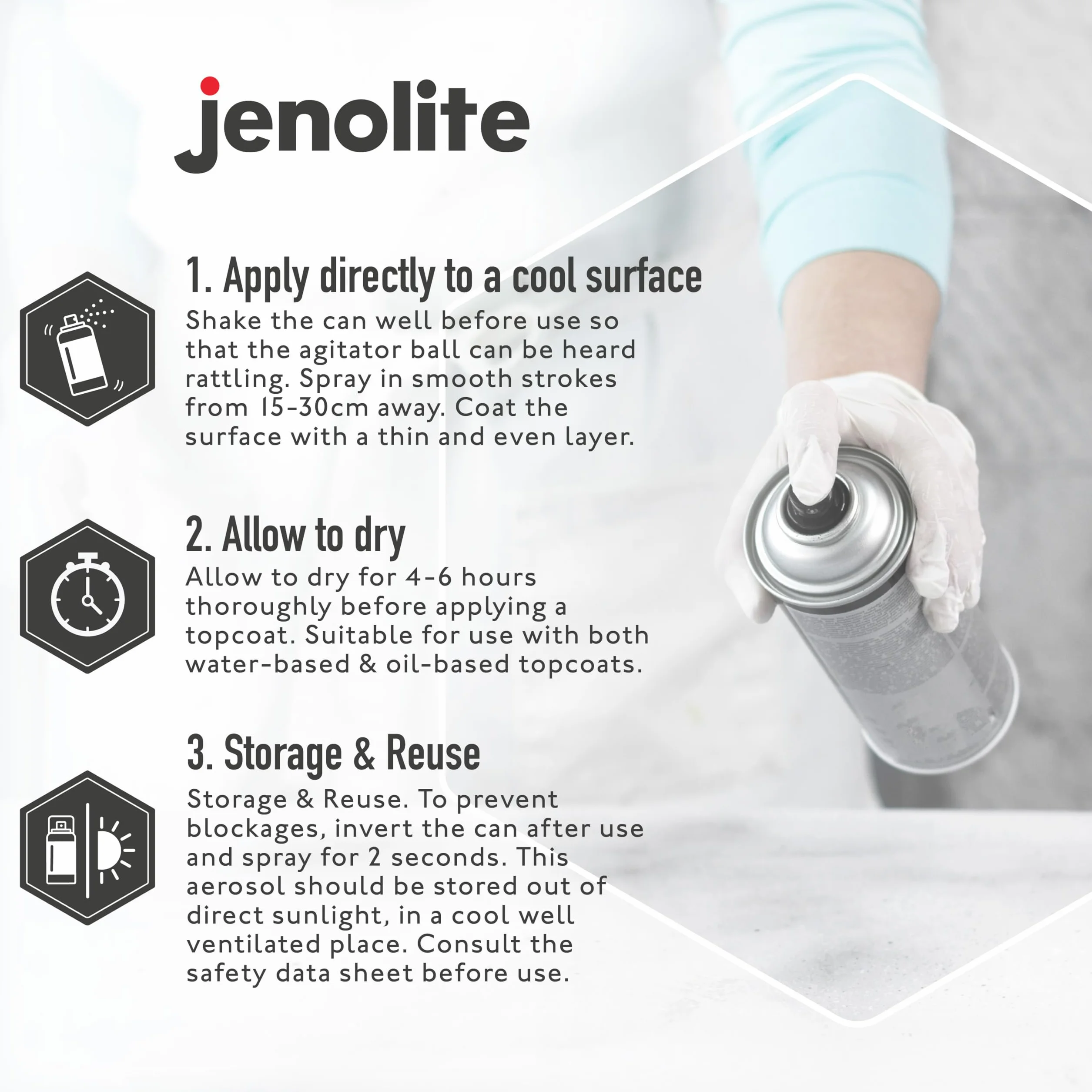 JENOLITE Apprêt Antirouille Blanc 400ml Haute Performance Protection Contre la Rouille