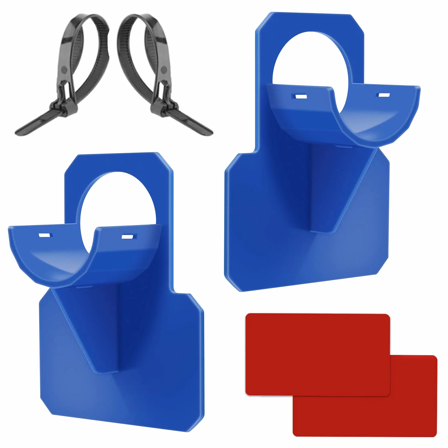 Supports de Tuyau de Piscine Anti-Perforation 30-37 mm Lot de 2 Bleus