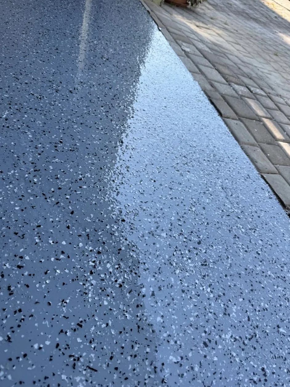 Vernis Époxy Transparent 4,8 KG pour 40 m² | Résine Époxy 2K Protection Sol Garage | Brillant, Résistant UV, Résistant Chimiques | SwissTech