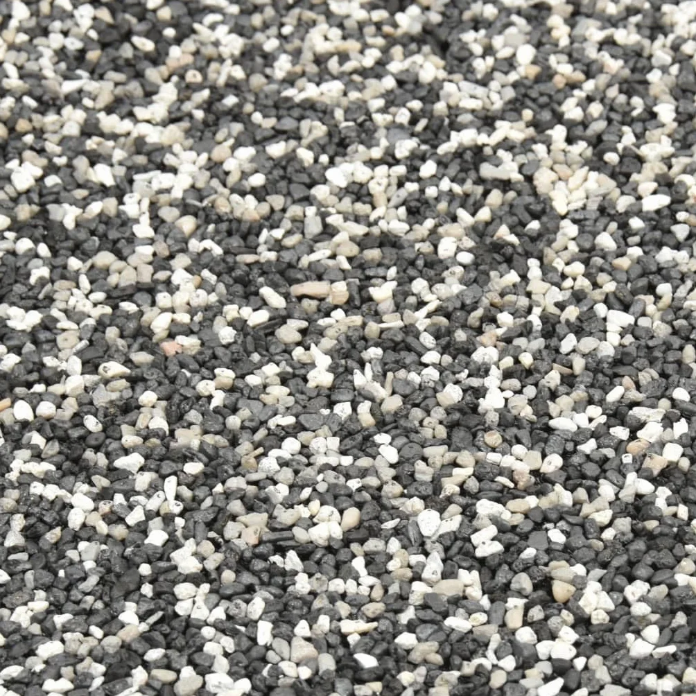 Tomostar Revêtement de Pierre Tapis Gravillonnée Gris 250x60 cm