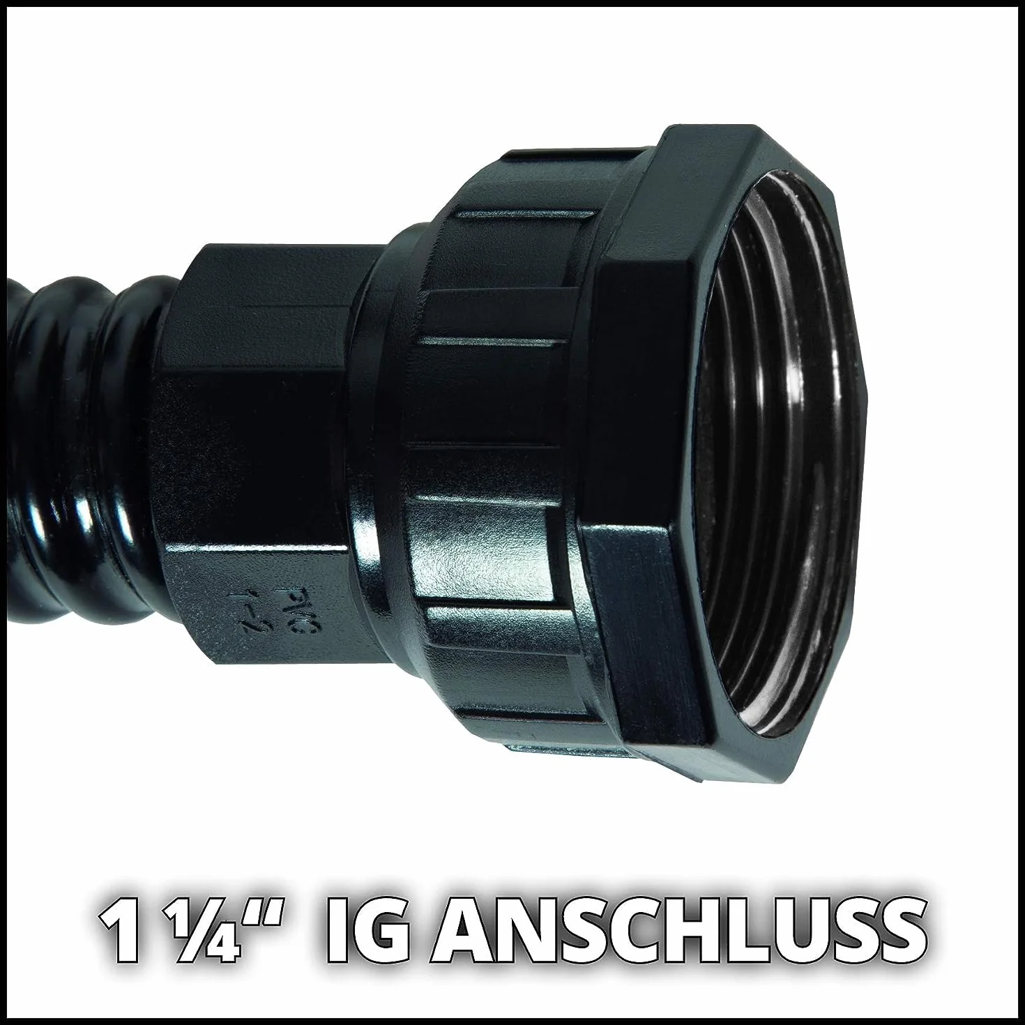 Einhell Tuyau d'aspiration 7 mètres PVC noir