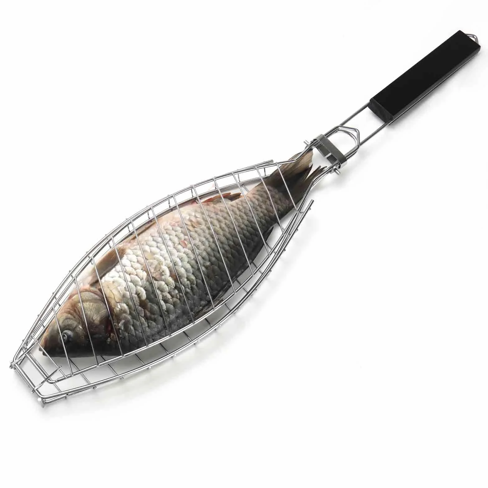Panier à poisson en acier inoxydable avec poignée amovible