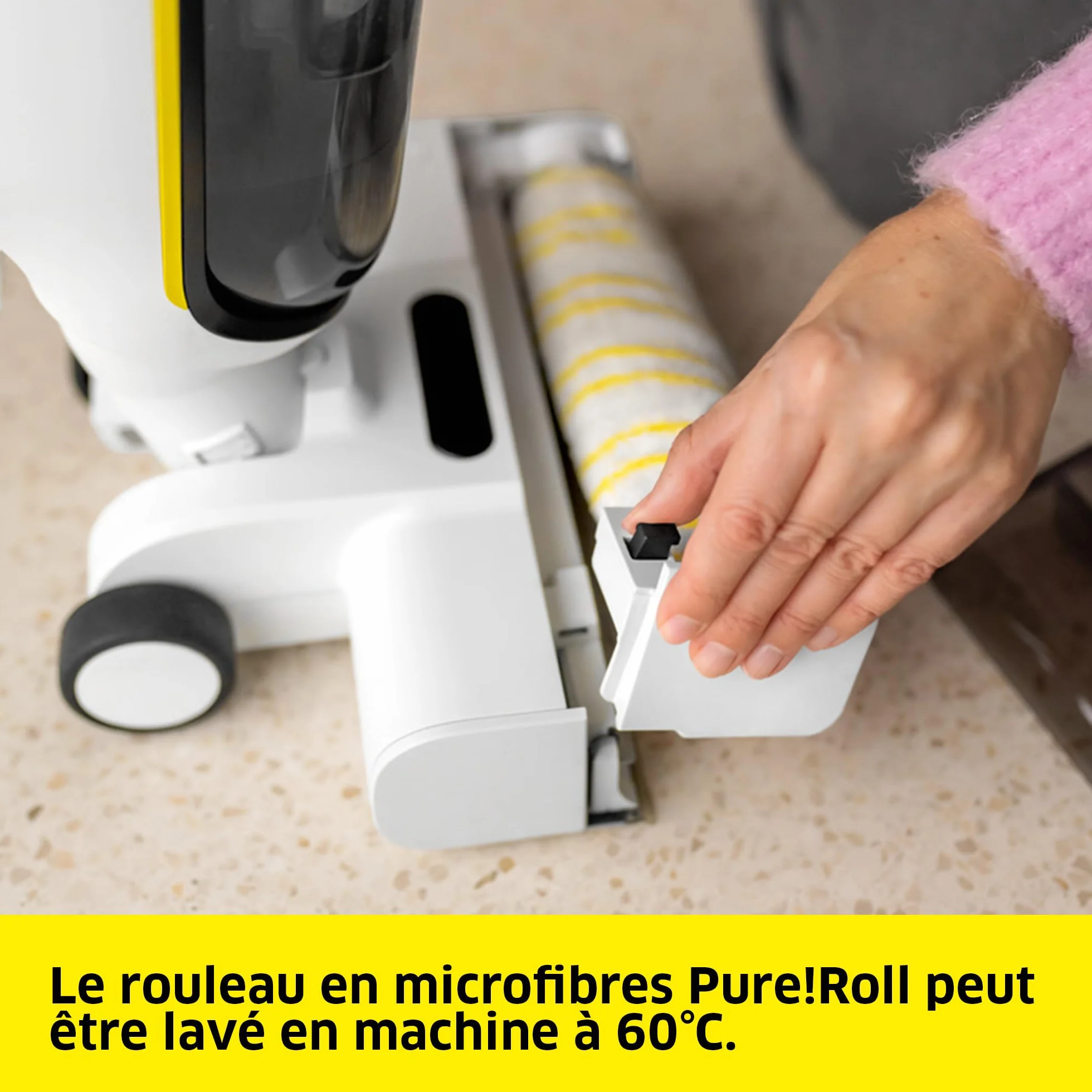 KÄRCHER aspirateur laveur FCV 4 Dry Extra 3-en-1 autonomie 45 min rendement 200 m² capteur Dynamic Control