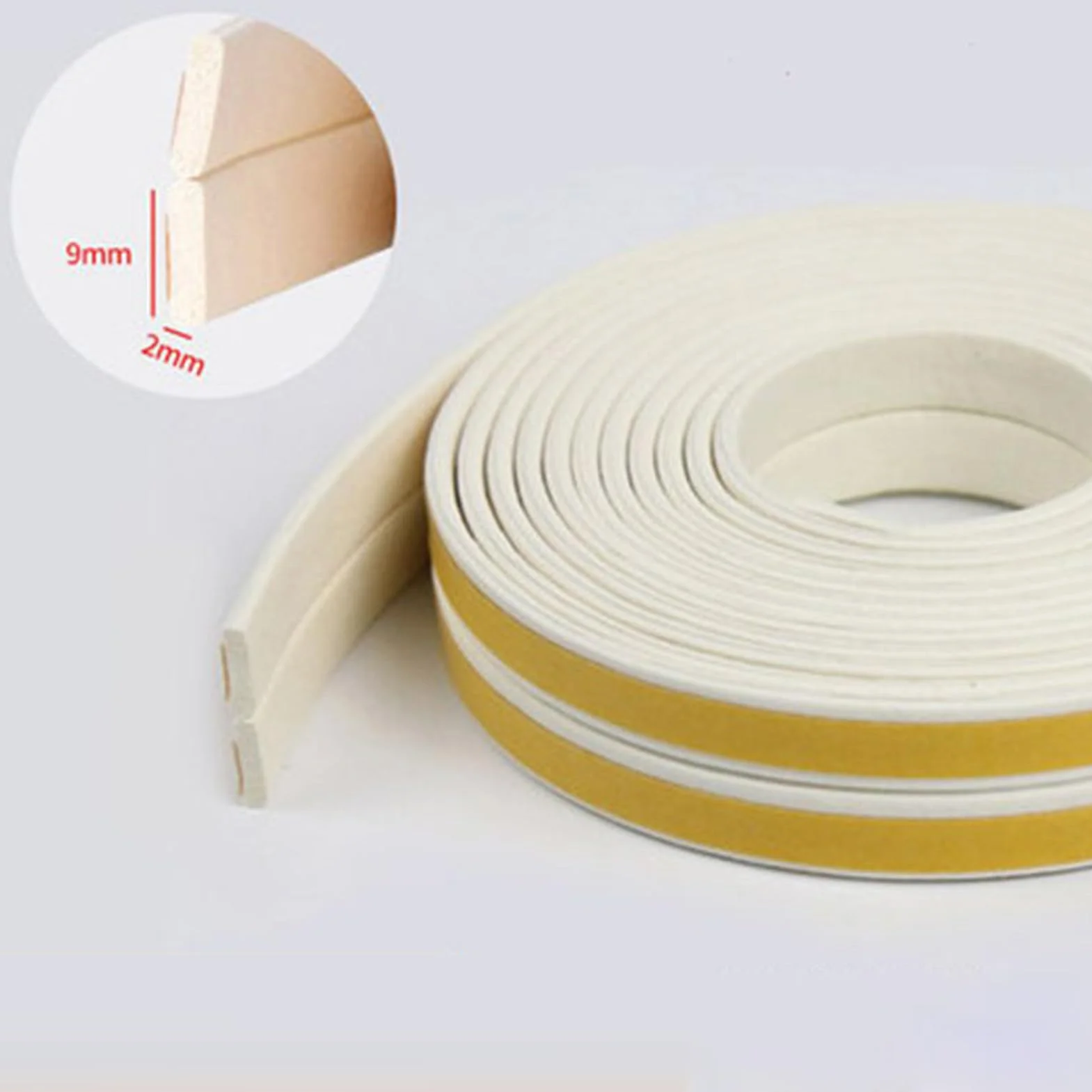 Boudin de porte isolant en mousse 4,8 m pour fenêtre, garage, camping-car