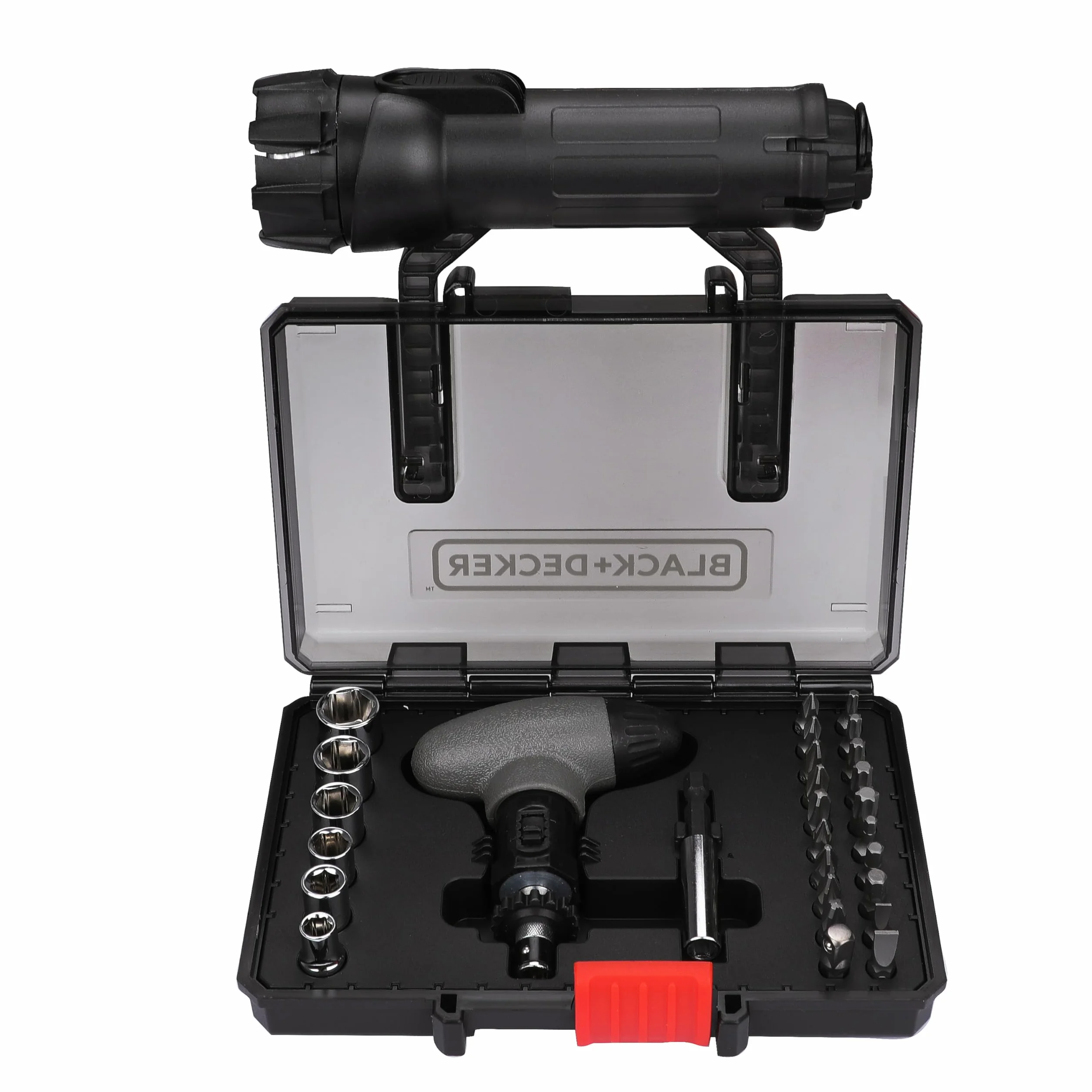 BLACK+DECKER A7224 Kit de SOS Torche Gilet Accessoires 35 pièces Gris