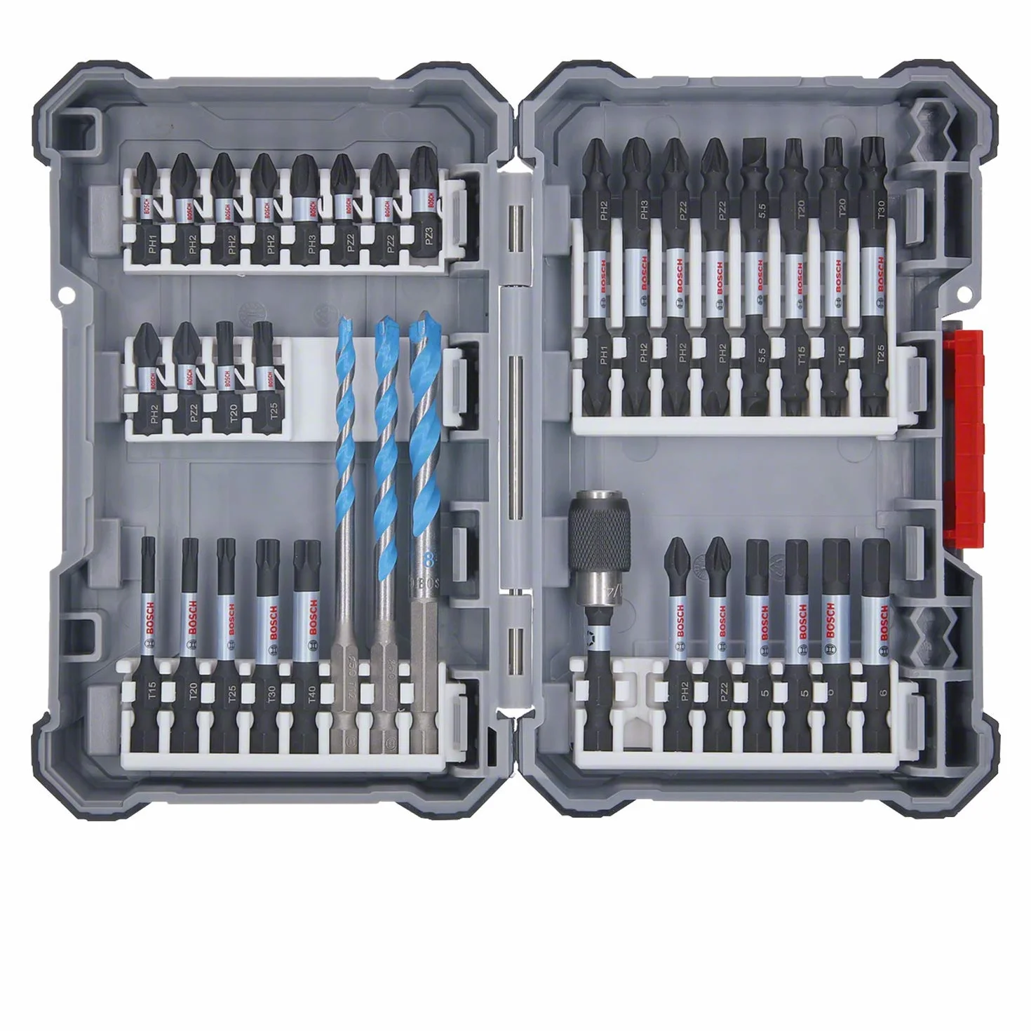 Bosco 35 pièces PRO Impact Mixed Set pour Béton 108 x 168 mm Professional Perceuses