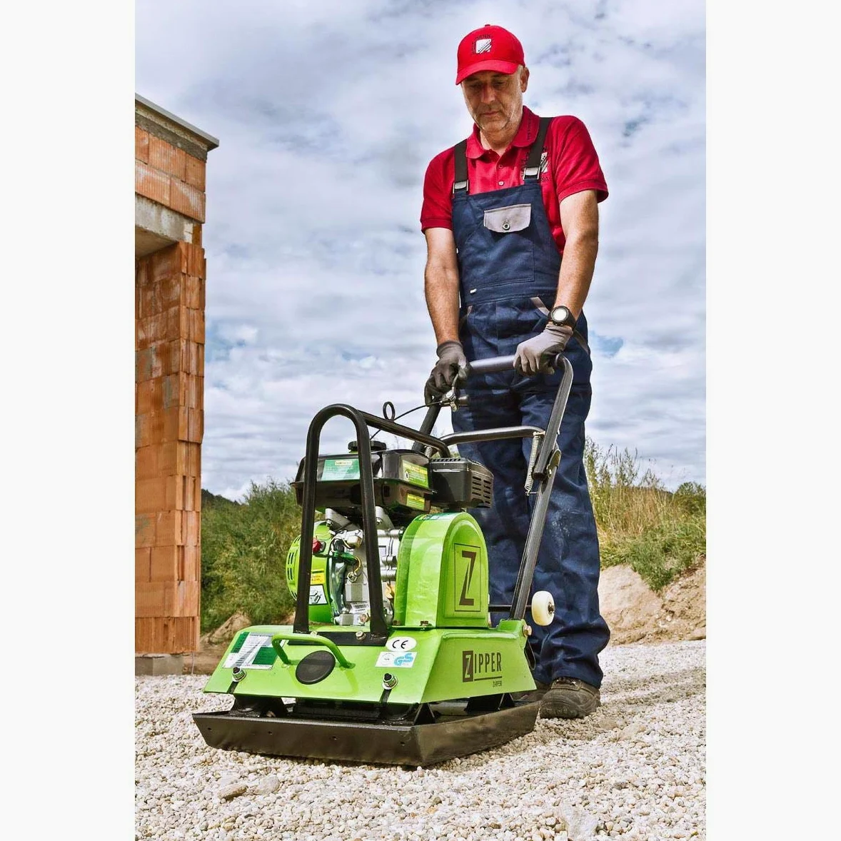 Zipper Plateforme vibrante ZI-RPE90 avec tapis en caoutchouc et châssis