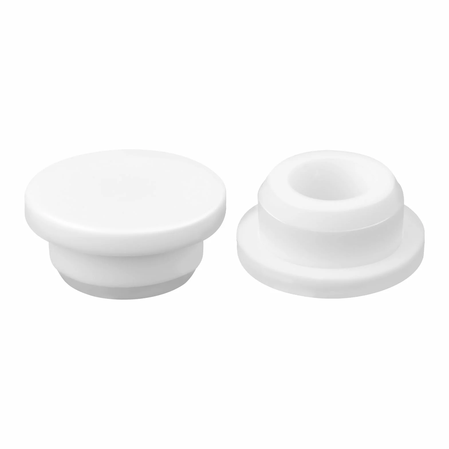 Bouchon de Trop-Plein d'Évier Silicone 2pcs, Cuisine Salle de Bain Caoutchouc Rond Anneau Garniture Lavabo