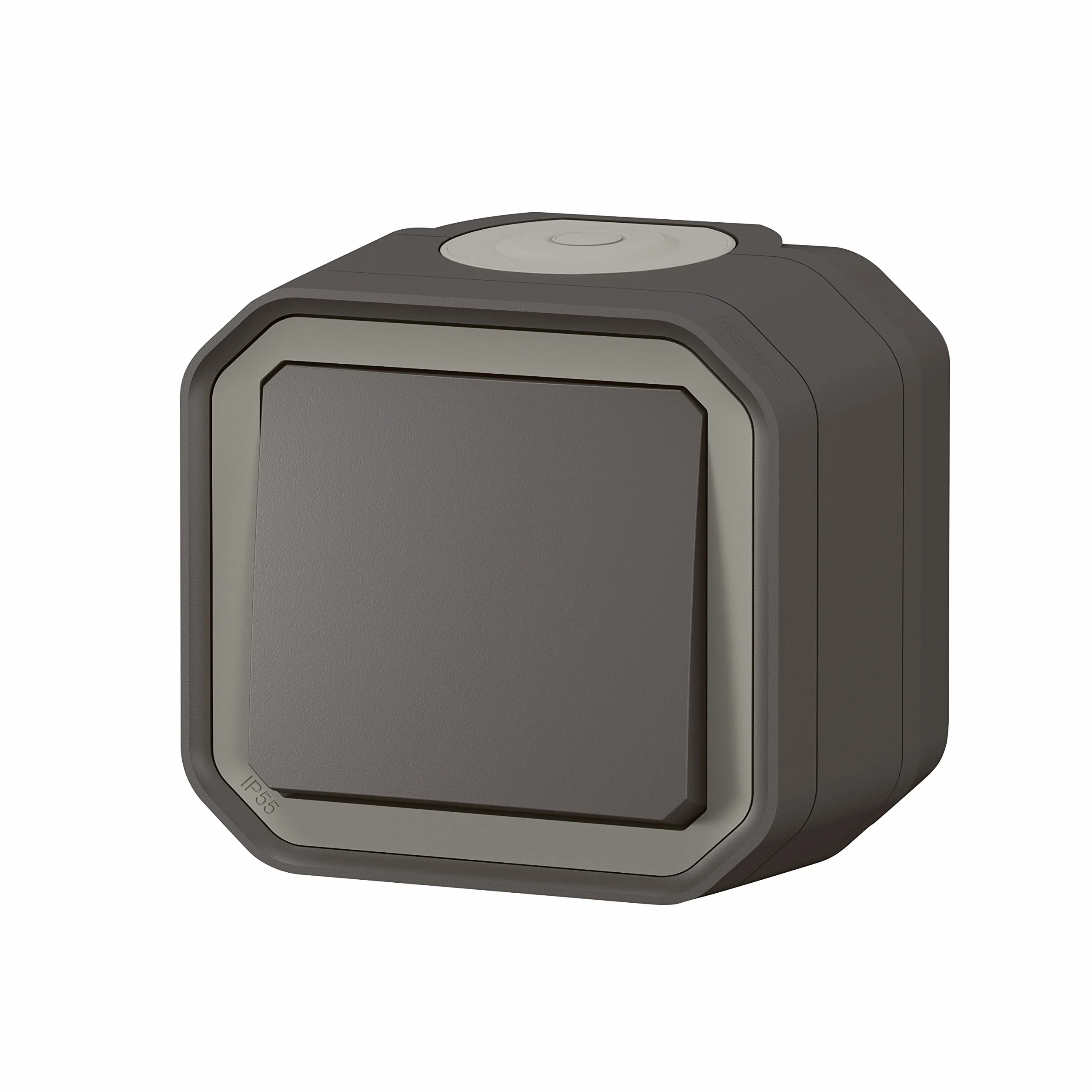 Legrand Interrupteur Mural Étanche Simple ou Va-et-vient 10A Plexo Anthracite