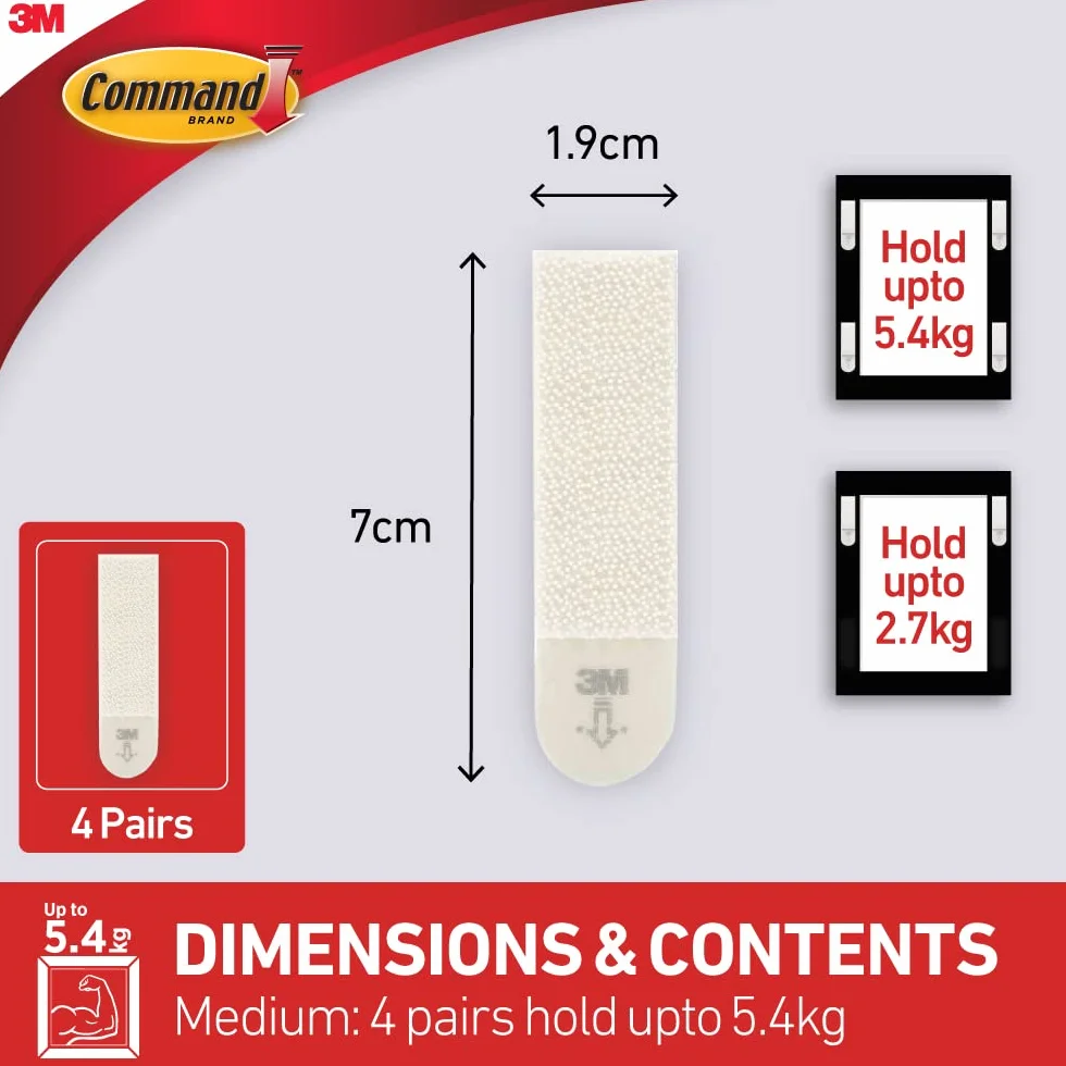 Command Medium Picture Hanging Strips 17201 4pk