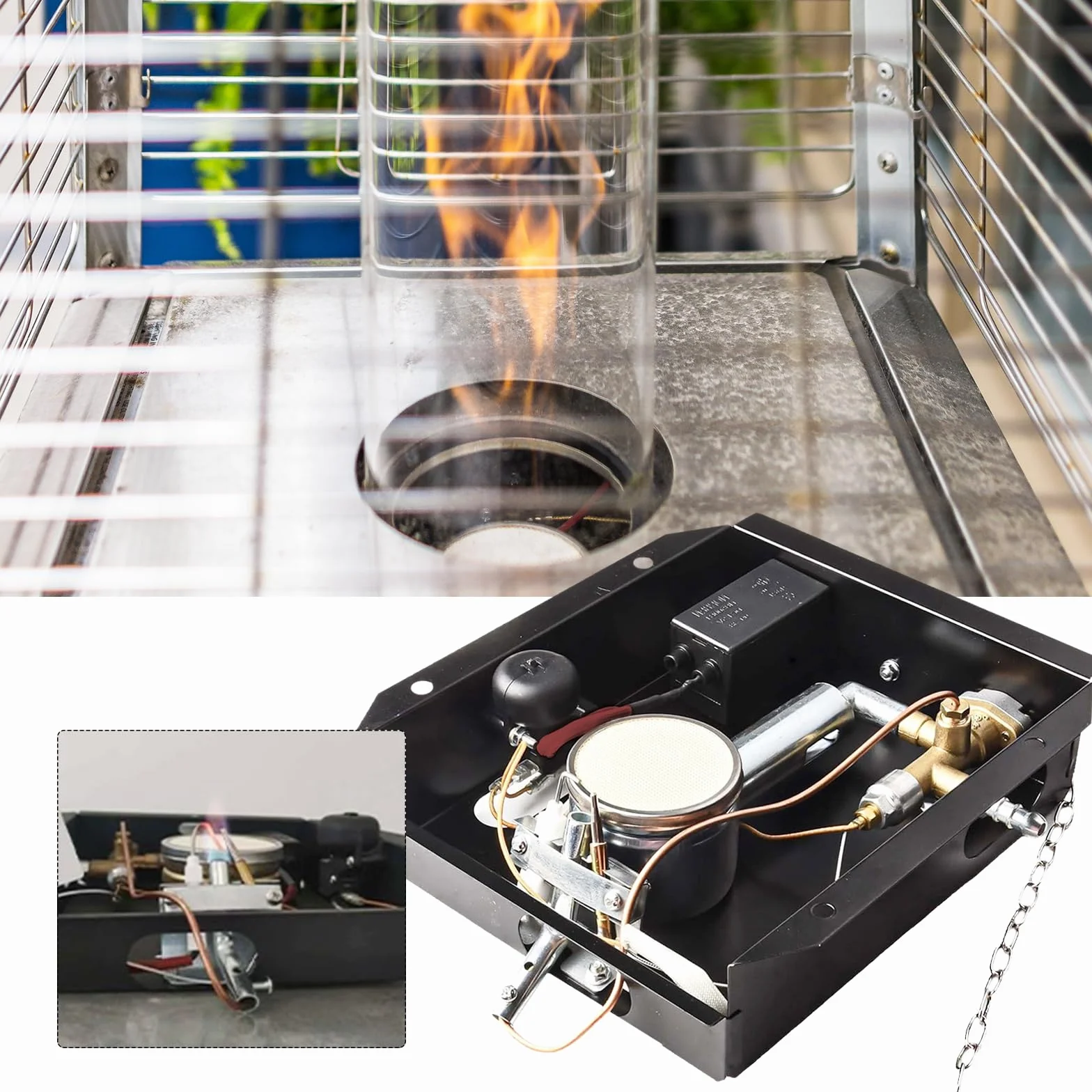 Kit De Remplacement Pour Chauffage à Gaz 22,2x18x9,8 Cm Boîtier De Commande