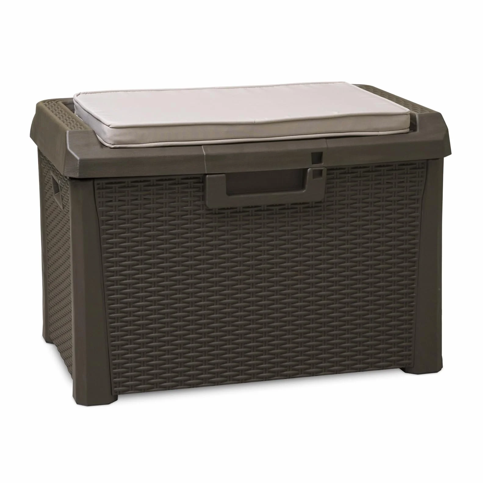 Toomax Compact Box Santorini Malle de Rangement Résine Marron 73 x 50,5 x 49,5 cm