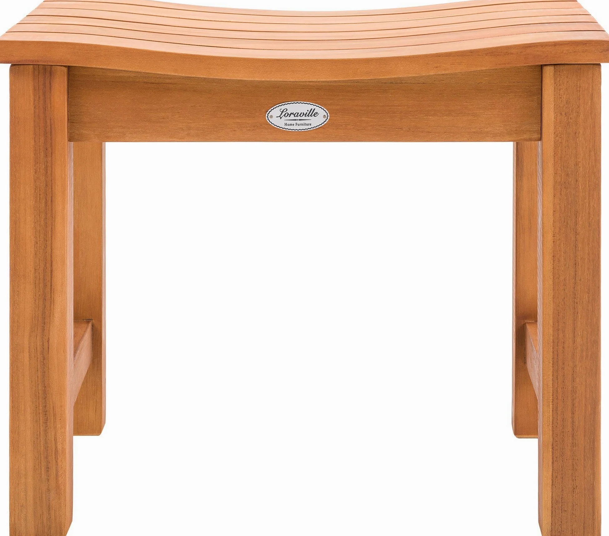 CLP Tabouret en Teck d'extérieur résistant aux intempéries Bibury, Pouf et Repose-Pied en Un, Durable pour Le Jardin, Couleur:Teck