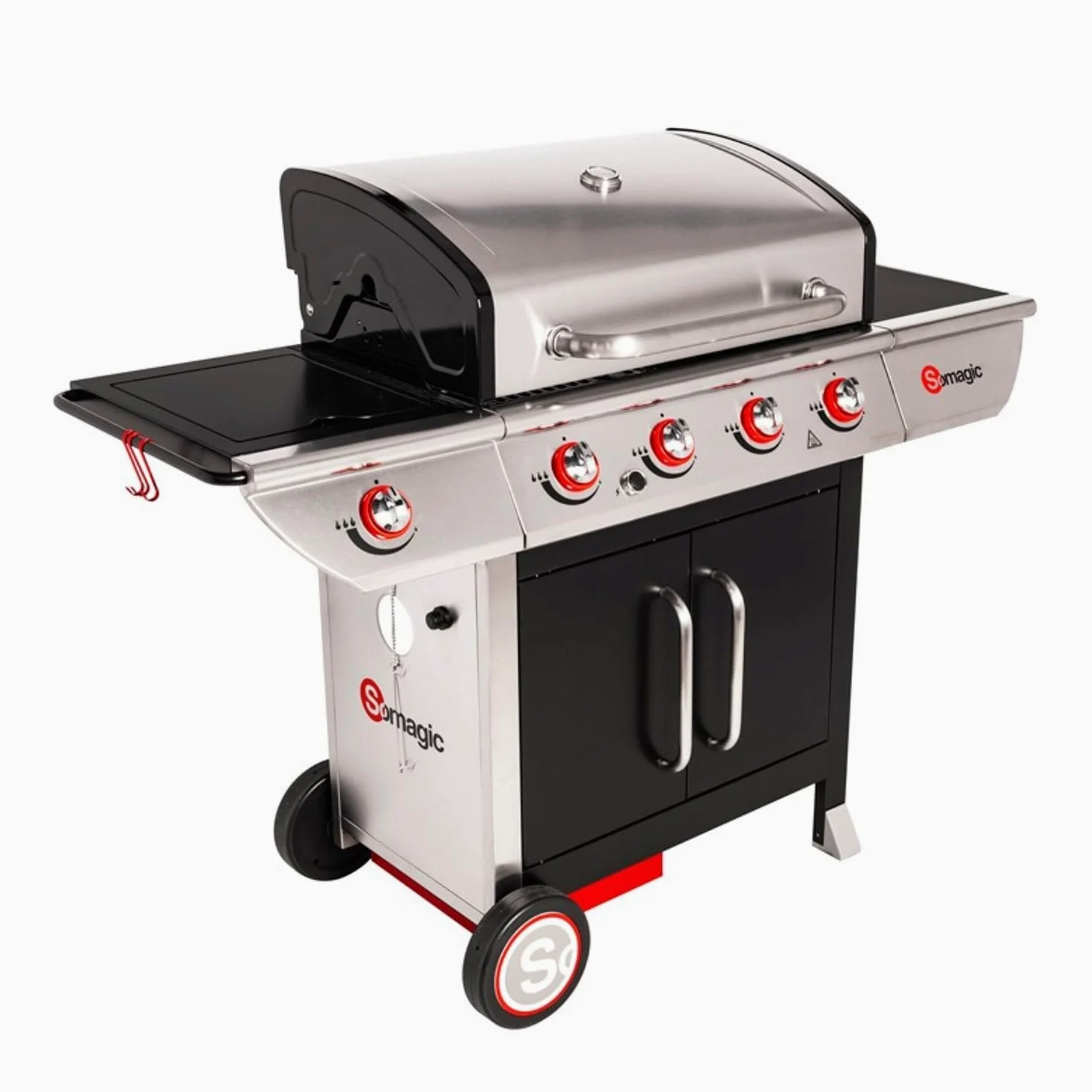 Happy Garden SOMAGIC - Barbecue au gaz Manhattan 450GPI - 4 brûleurs + réchaud 14kW