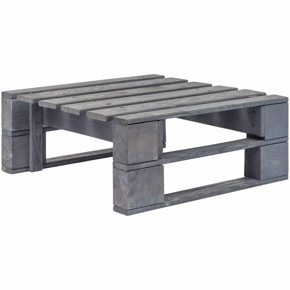 Générique Pouf Palette de Jardin Bois de pin imprégné de Gris,Meubles,Mobilier de Jardin,Sièges de Jardin,Éléments pour canapés modulables de Jardin,12.66 kg,Gris,3066411
