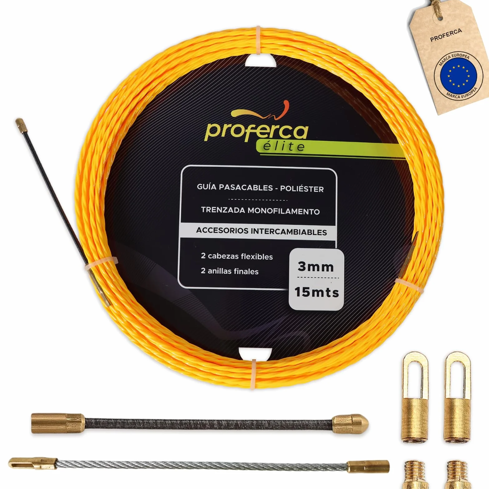 Aiguille Electricien 3mm 15 Mètres Tire Fil Électrique Robuste Passe Câble