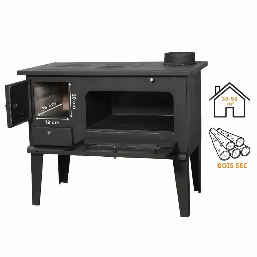 BALKAN ENERGY Cuisinière à Bois 4014 7.9kW