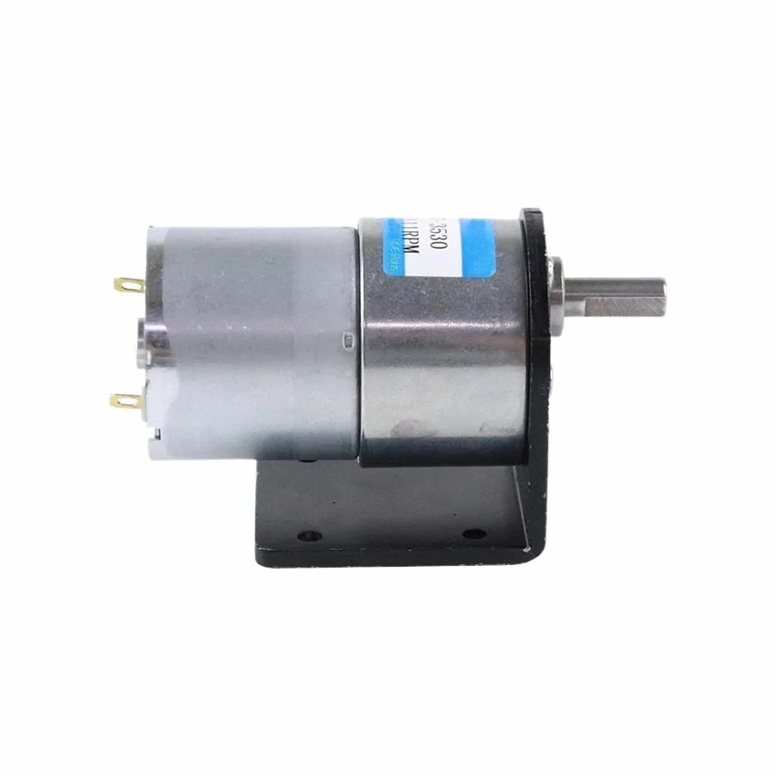 Moteur électrique Miniature JGB37-3530 CC 12V 24V 107RPM à Engrenages métalliques