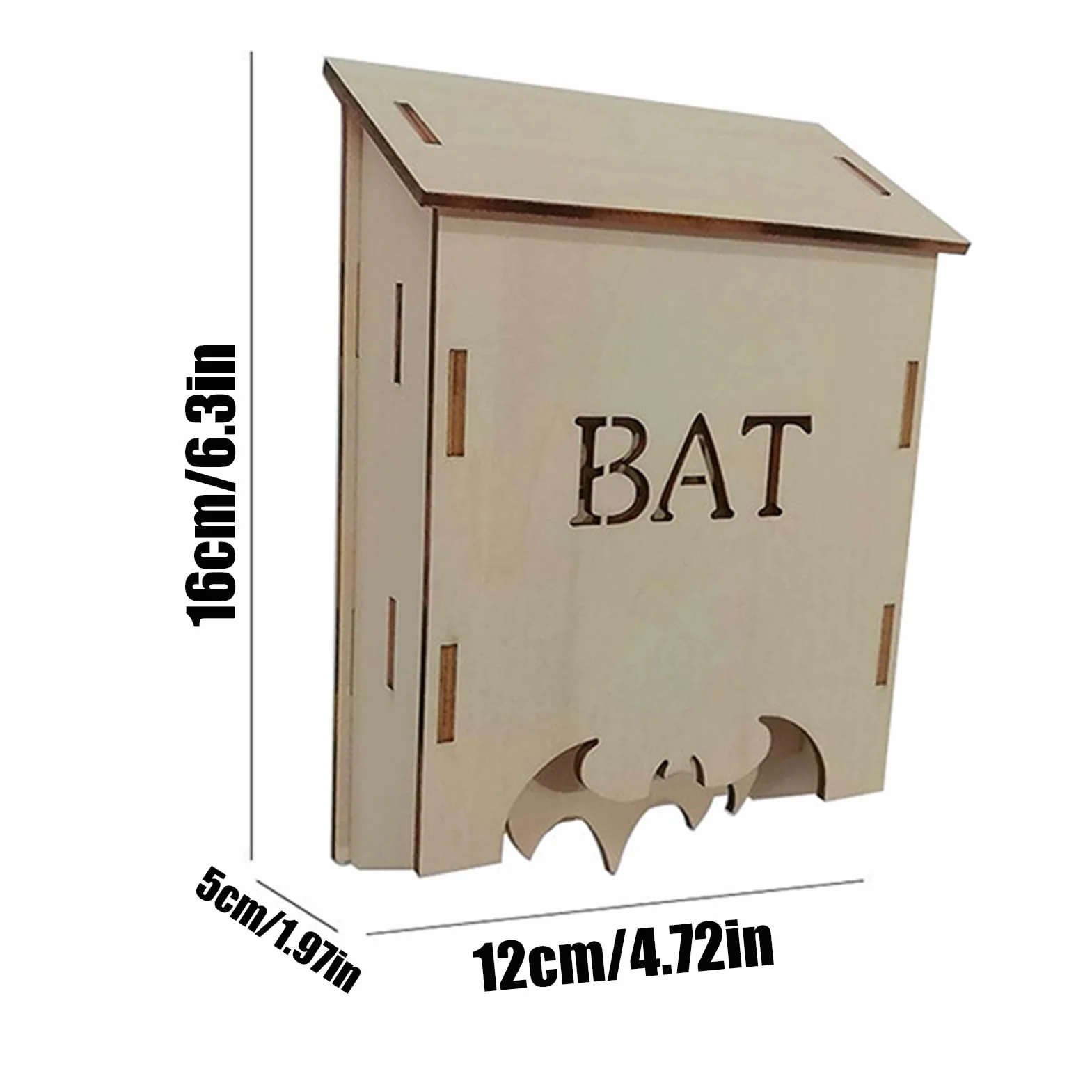 Nichoir à Chauves-Souris en Bois - Habitat Animal Extérieur
