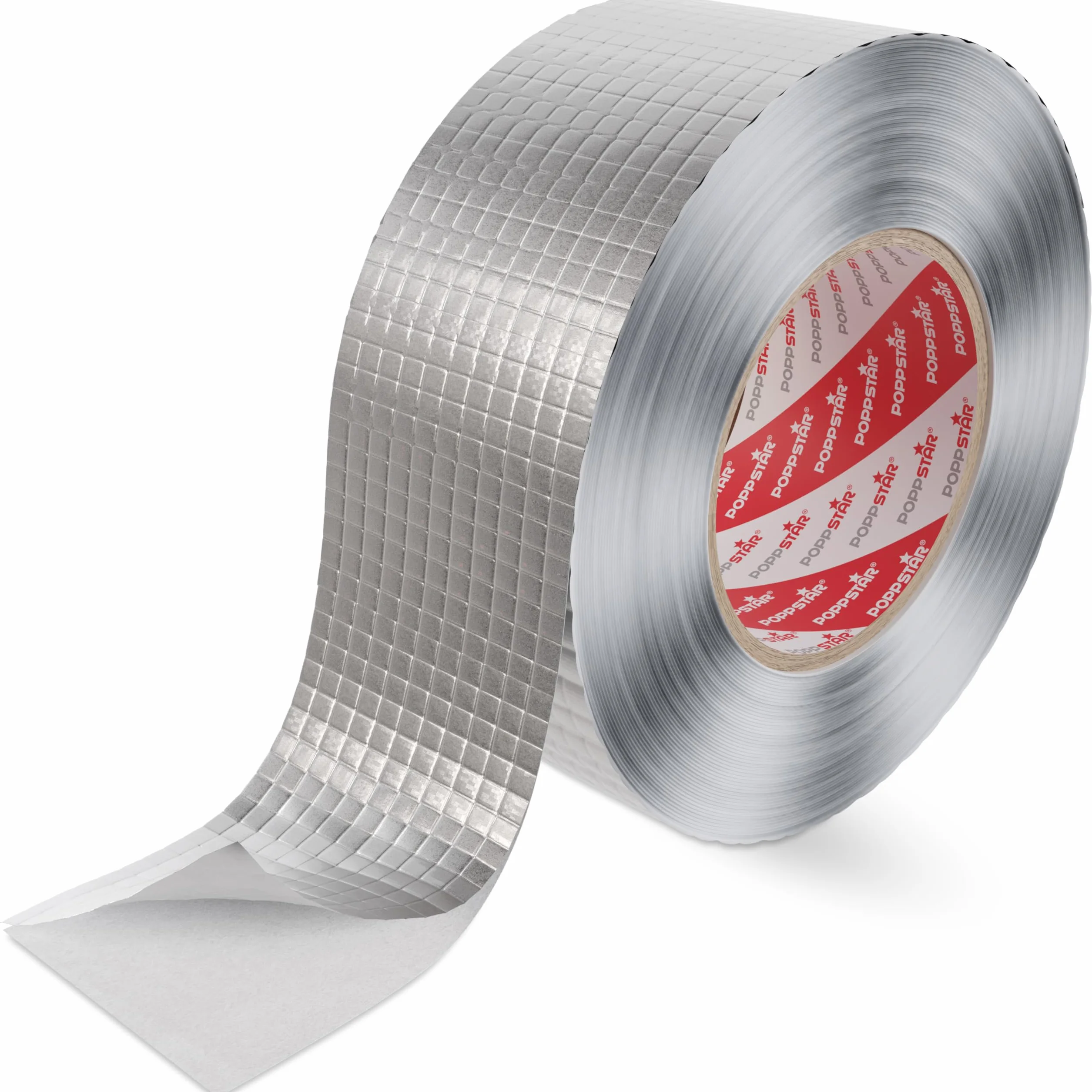 Ruban Adhésif Aluminium Renforcé par Fibre de Verre 50m x 48mm pour Isolation Tuyauteries