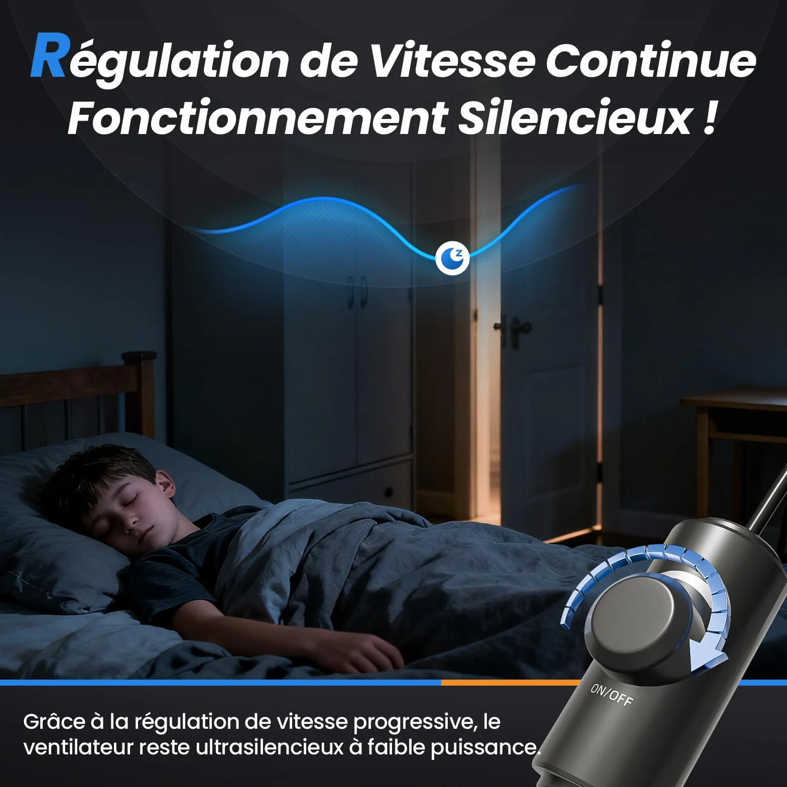 Ventilateur d'Extraction 100mm 367m³/h Silencieux avec Contrôleur de Vitesse