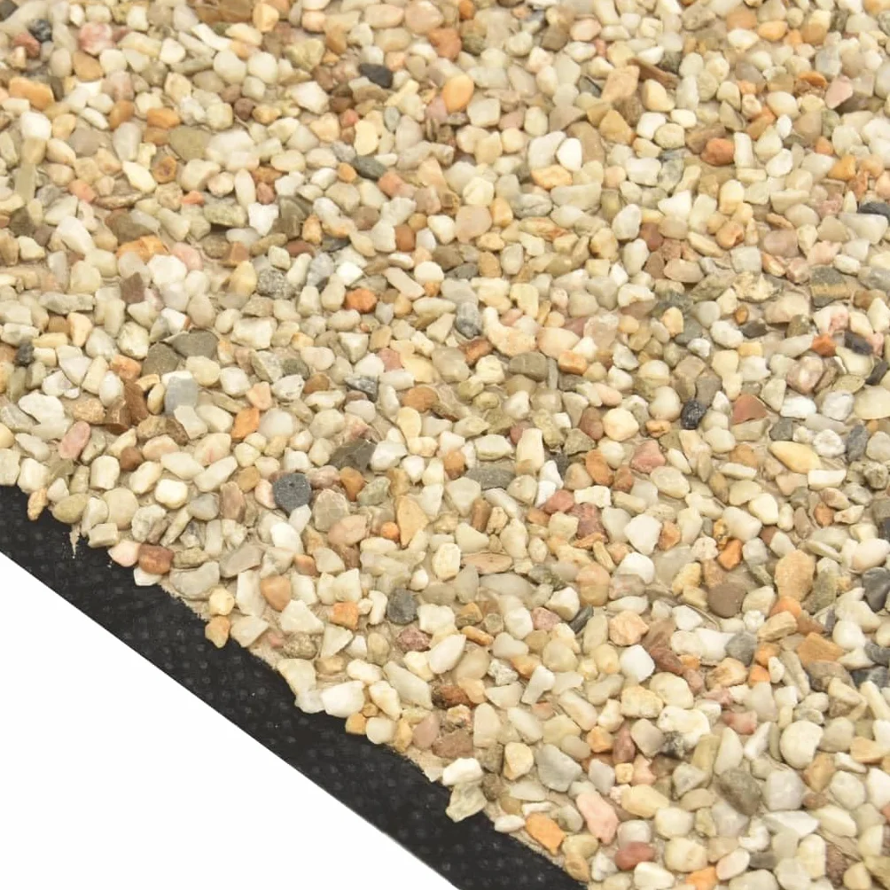 Tomostar Revêtement de Pierre Bassin Tapis Gravillonnée Sable Naturel 500x60 cm
