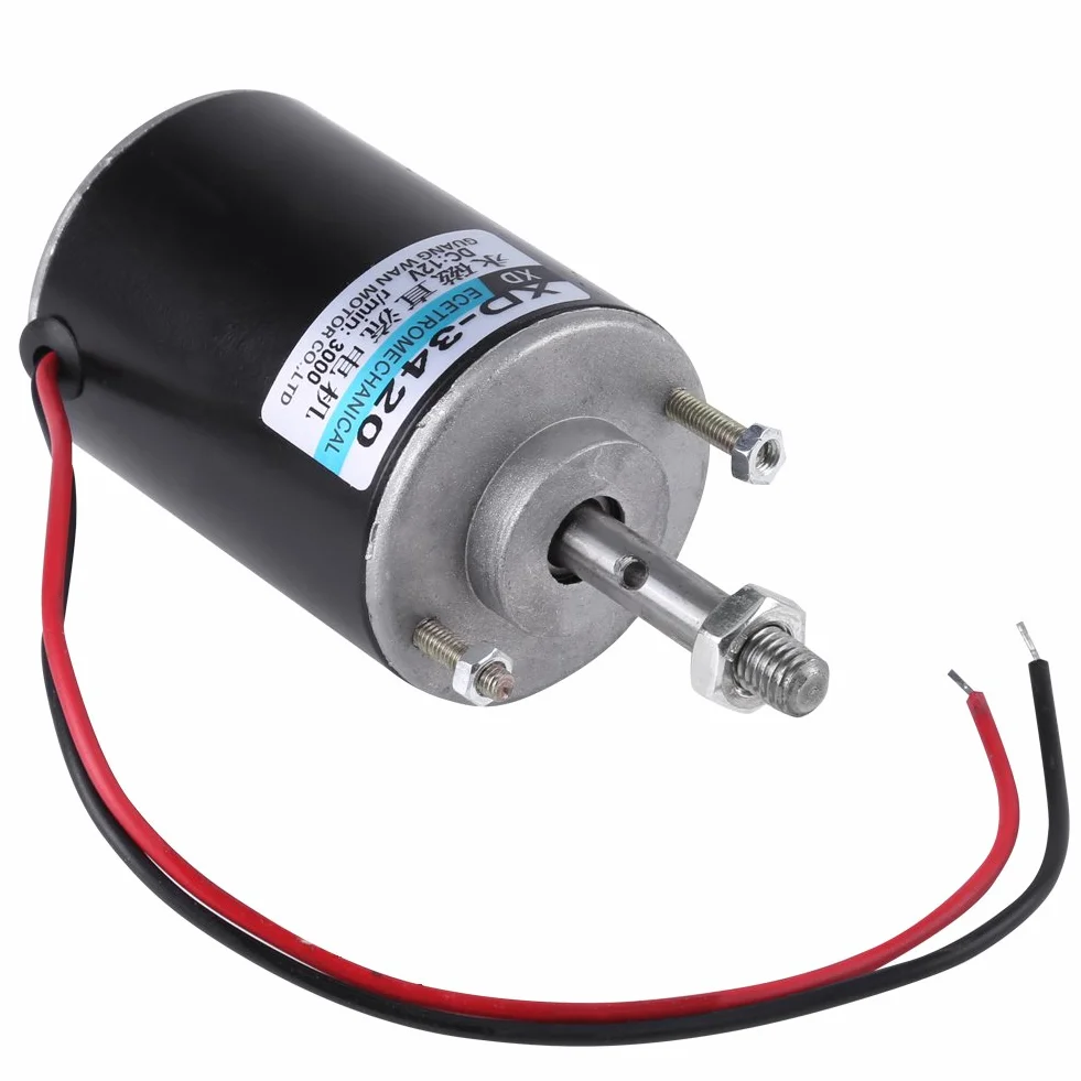 Moteur DC à Aimant Permanent 12V 24V 3500RPM Mini Générateur DIY CW CCW