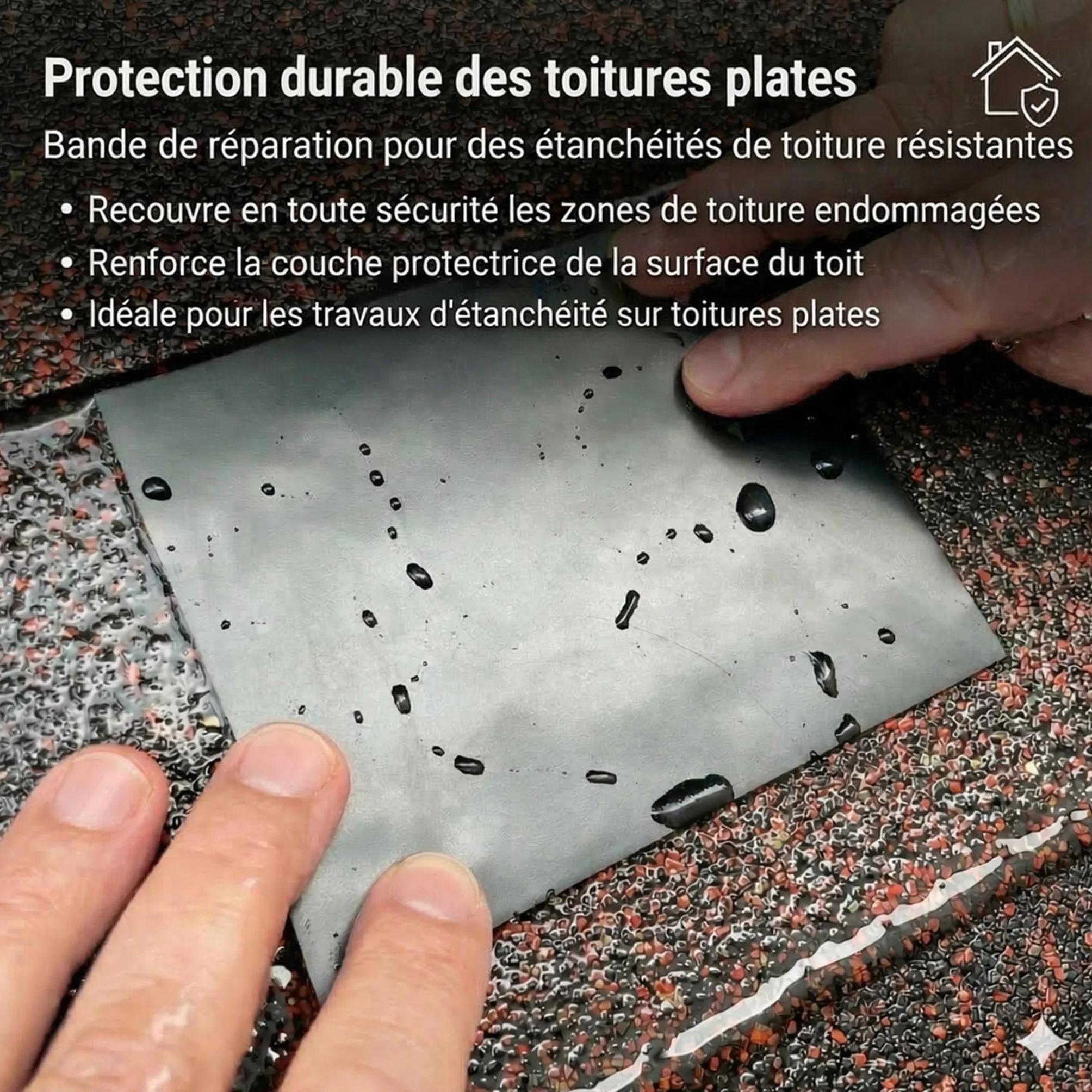 Ruban adhésif sous-marin étanche réparation piscine 10 cm x 150 cm transparent