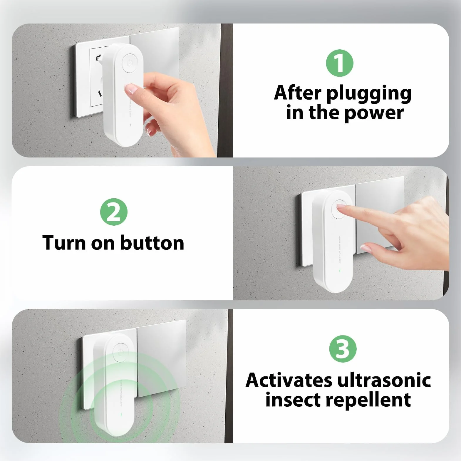 Purificateur d'Air Anti-Acariens avec Ultrasons et Ions Négatifs - Élimine les Acariens, Repousse les Insectes - Portable pour Chambre, Maison, Bureau - Purification d'Air Silencieuse et Efficace