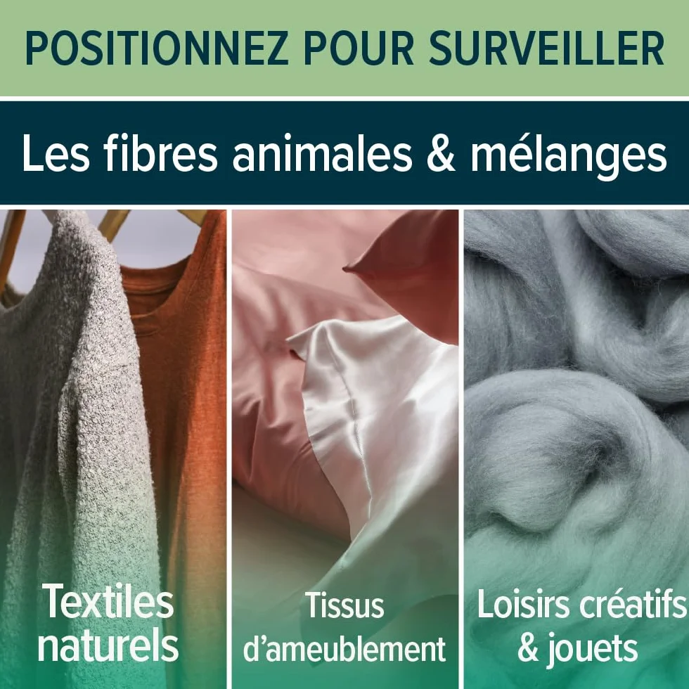 NOPE! Pièges Anti Mites Textiles 3 x 2 – Inodore & Non Toxique – À Base de Phéromones – Protection Efficace pour Vêtements