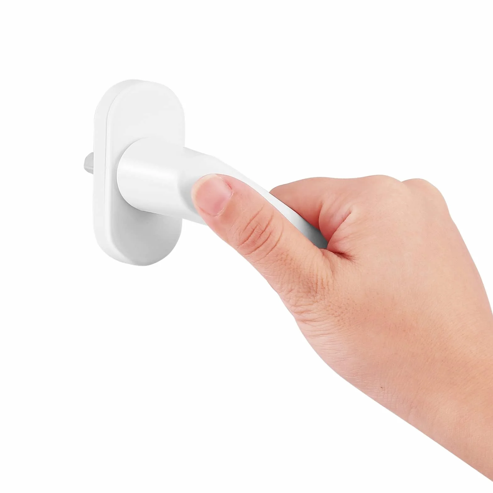 AUTOUTLET 2PCS Poignées de Fenêtre en Aluminium Blanc pour Porte de Balcon