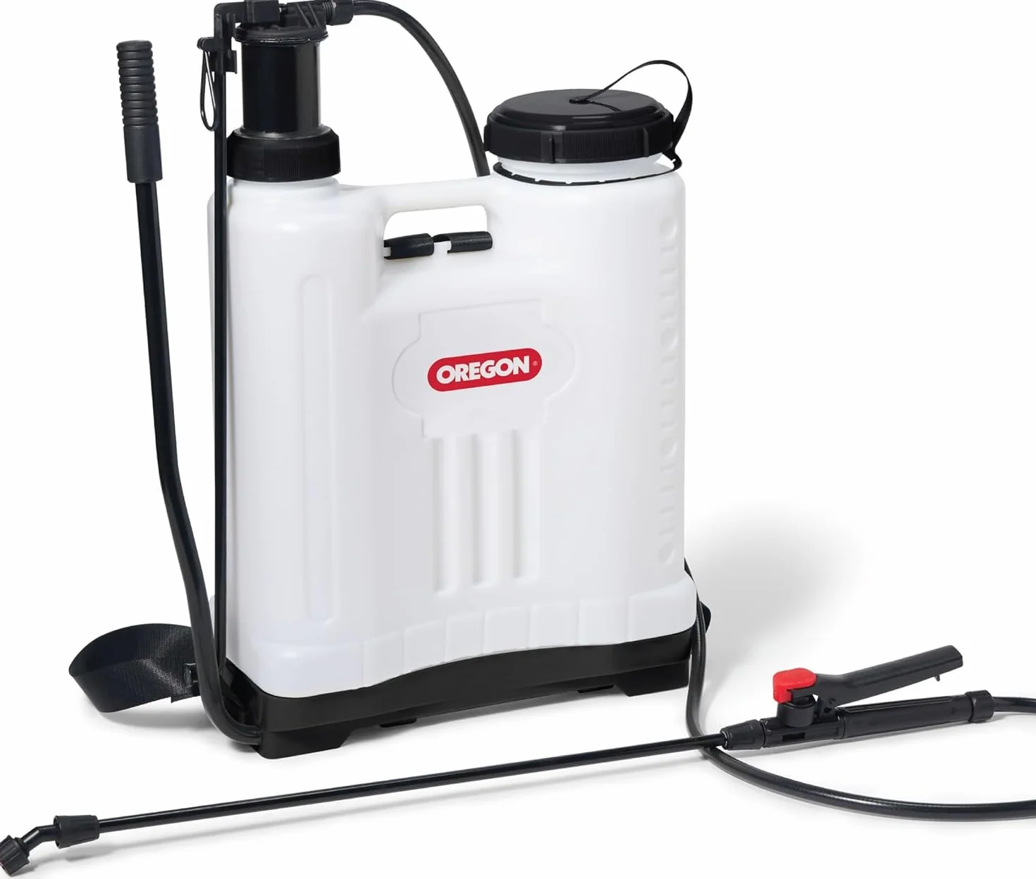 Oregon - Pulvérisateur à Dos de Jardin pour Désherbant/Produits avec Lance et 2 Buses de Pulvérisation Réglables, 16 Litres