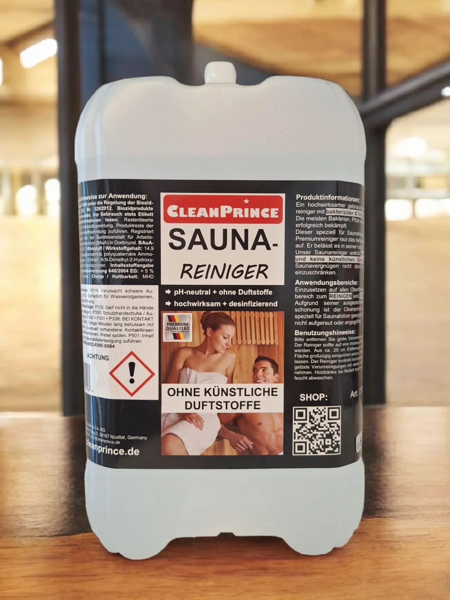 Sauna Nettoyants Liquide 5 Litre Saunaholzreiniger Nettoyage Bois Désinfection