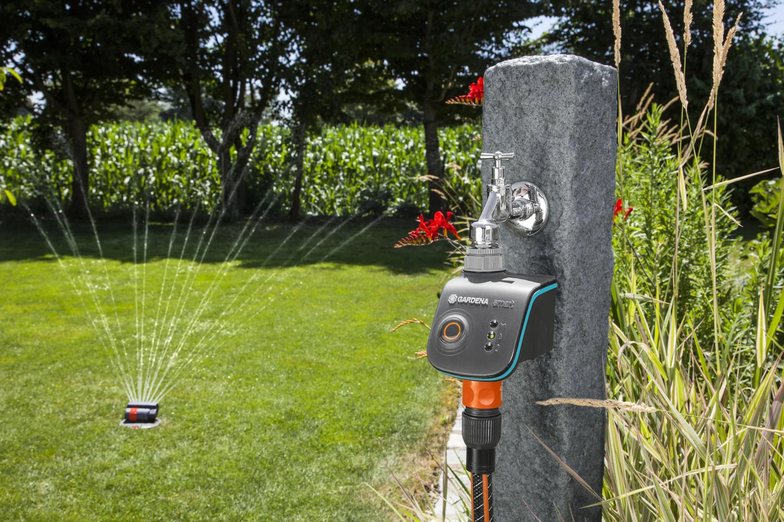 Gardena Smart Water Control programmateur d’arrosage intelligent commande App alerte gel pour micro-gouttes système gicleurs (19031-20)