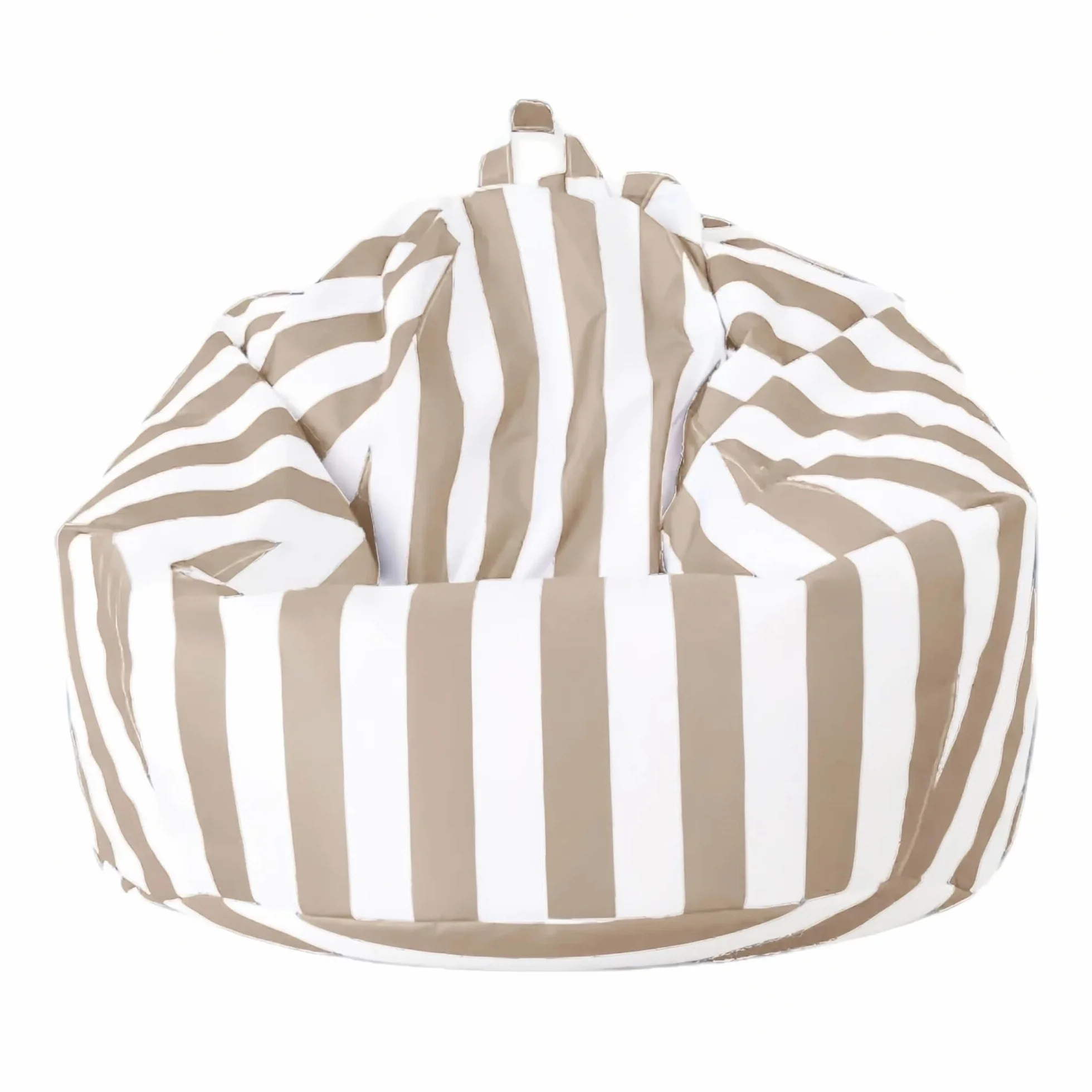 SXBCyan Housse de Pouf Exterieur (sans Remplissage), Fauteuils Poire Impermeable pour Enfant Adulte, Pouf Chaise de Salon, Plage, Jardin, Siège d'angle(Light Kahki,D100cm-cover-adults)