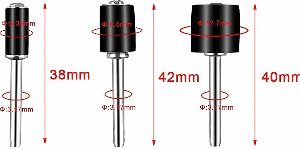 150 Pièces Tambour De Ponçage avec Bandes de Ponçage et Mandrin pour Dremel Outils Rotatifs