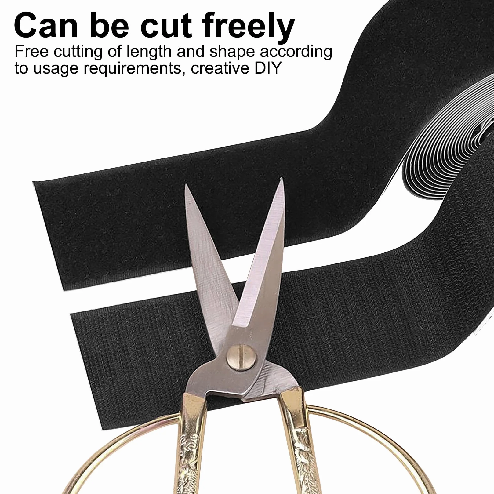 Ruban Scratch Autocollant Double Face Extra Forte 35 mm x 5 m Noir pour Tissus Moustiquaire Fenêtre