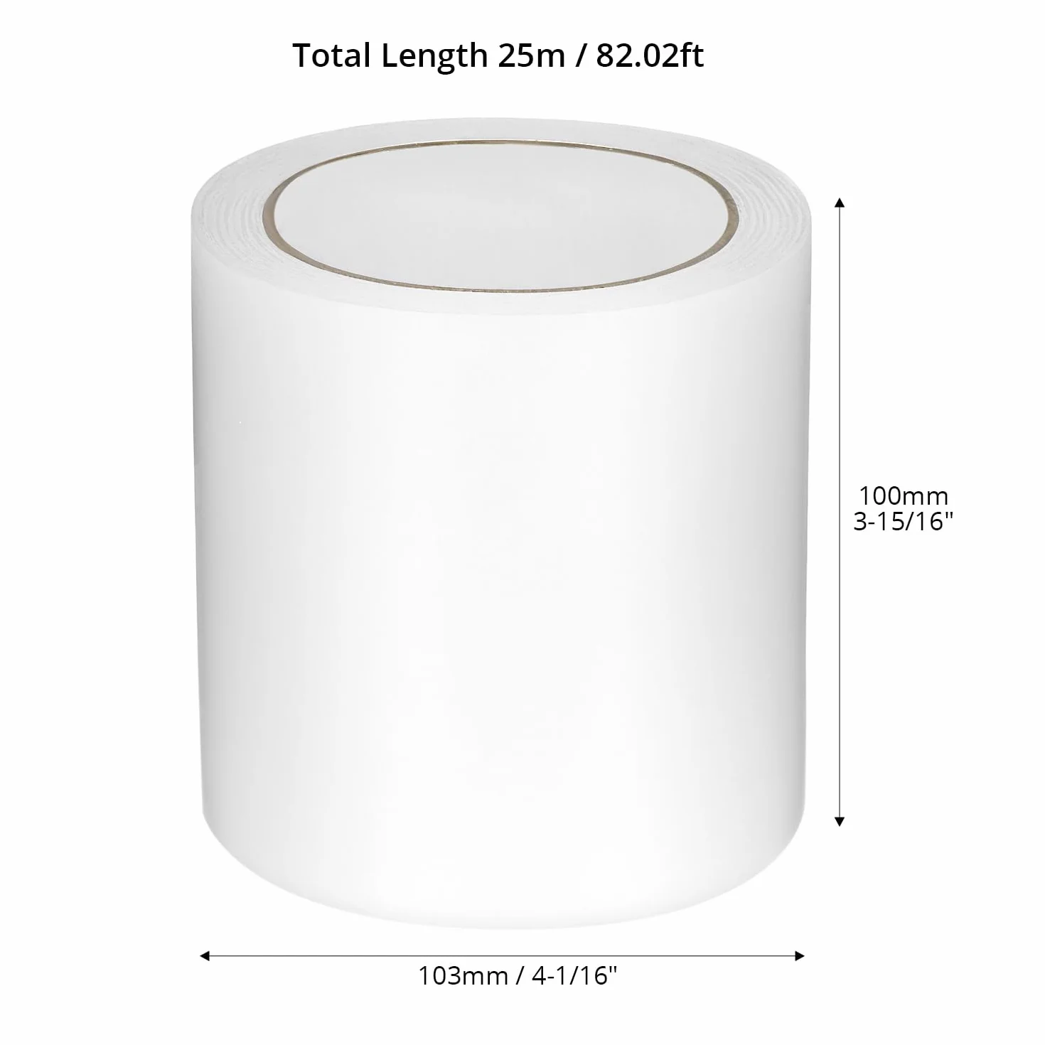 Ruban adhésif de réparation pour serres QWORK 100 mm x 25 m polyéthylène transparent imperméable