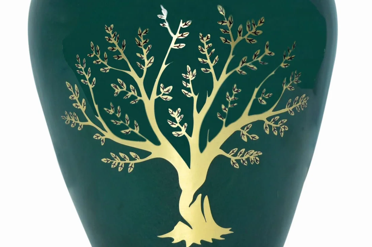 Urne funéraire Arbre de Vie Grande Taille 500 cm Cubes pour Adulte avec Sac en Velours